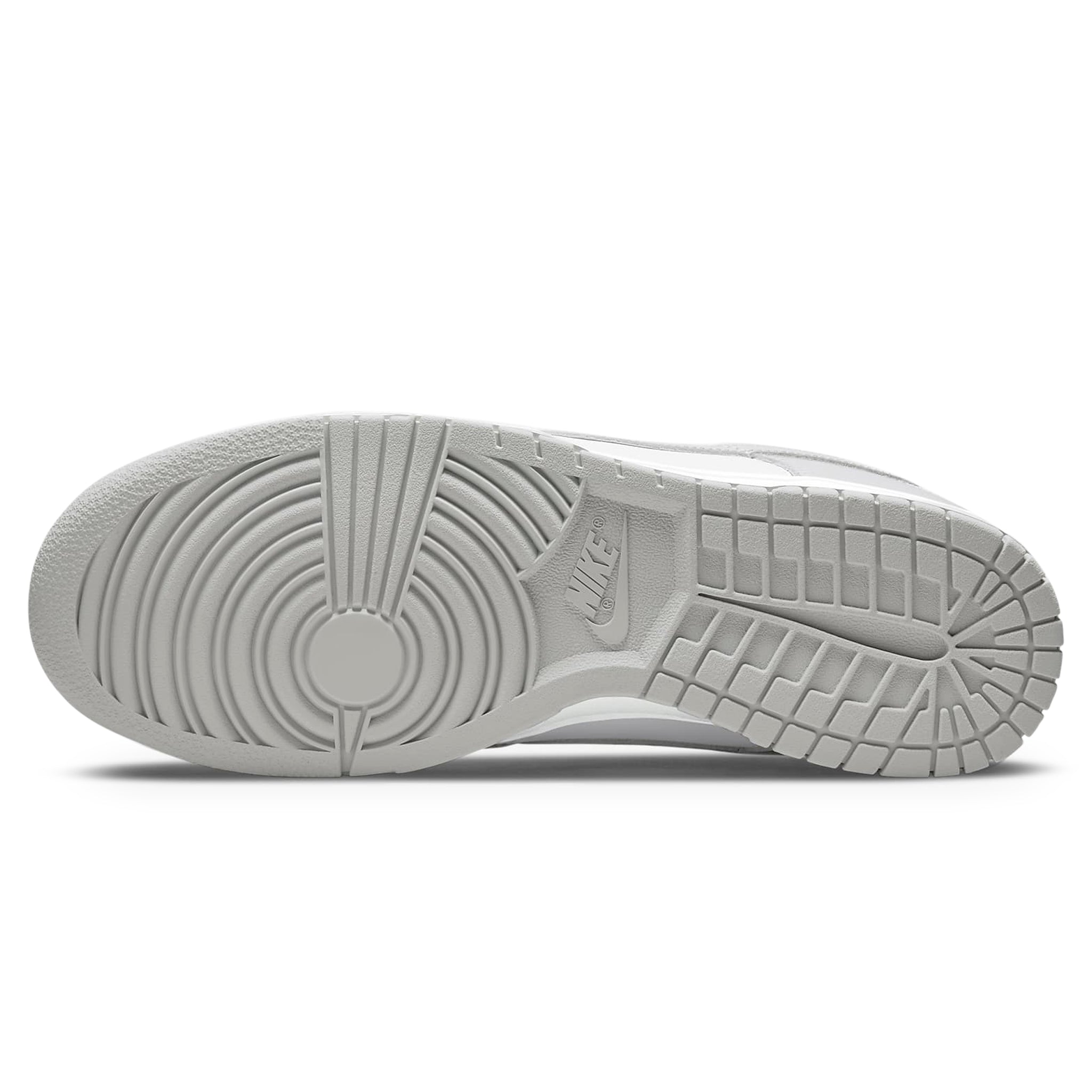 Sole view of Nike Dunk Low Grey Fog DD1391-103