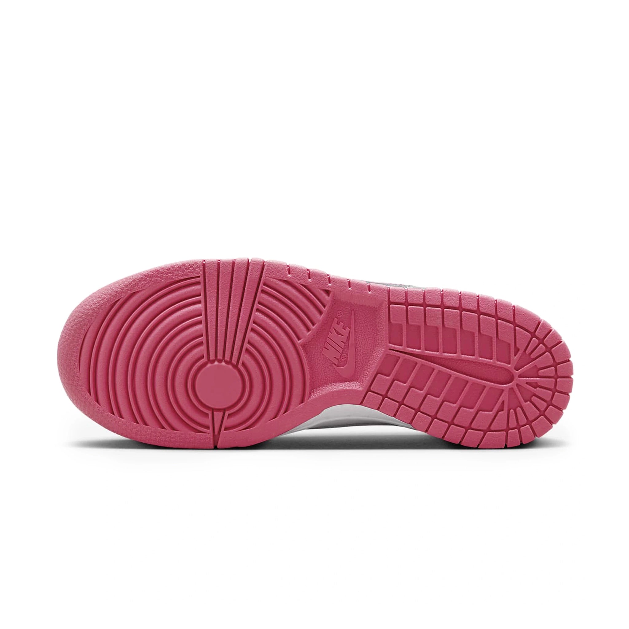 Sole view of Nike Dunk Low Laser Fuchsia (GS) FB9109-102