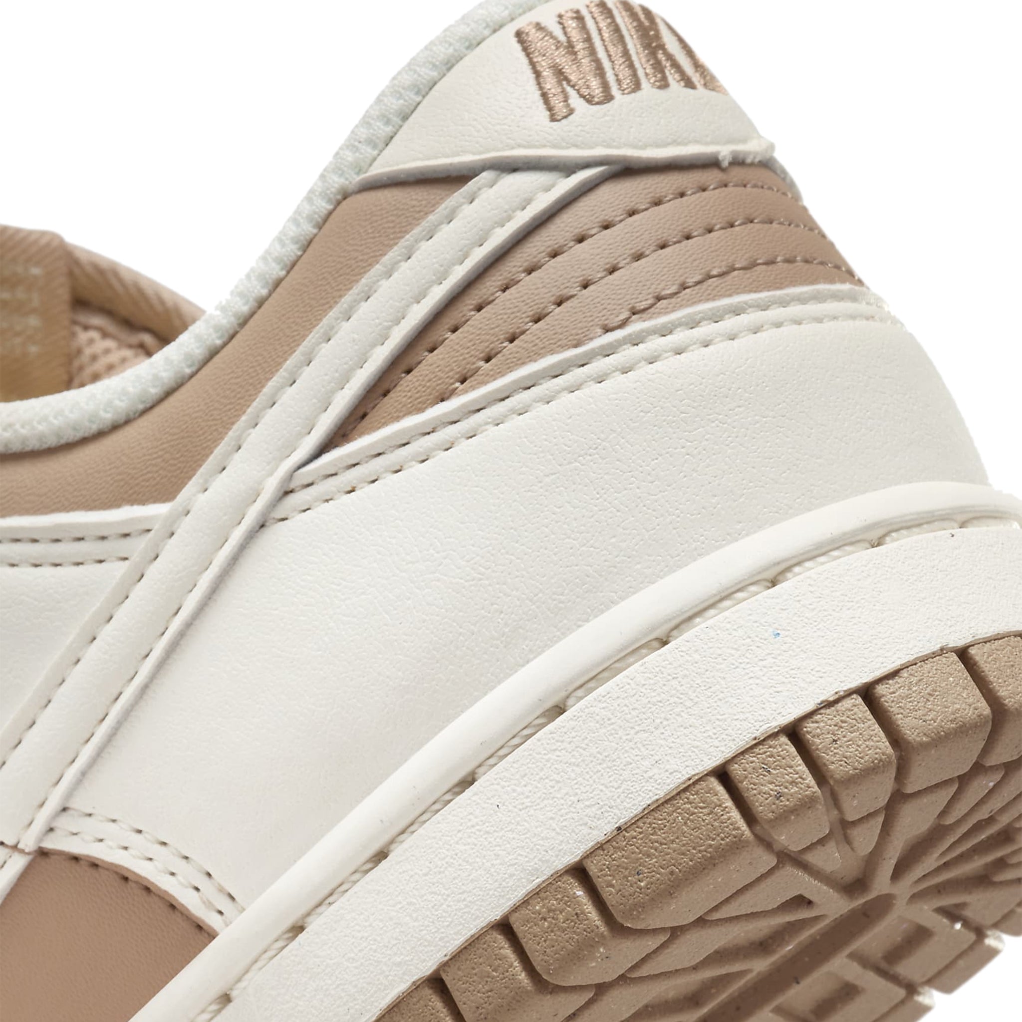 Heel view of Nike Dunk Low Next Nature Hemp Sail (W) DD1873-200