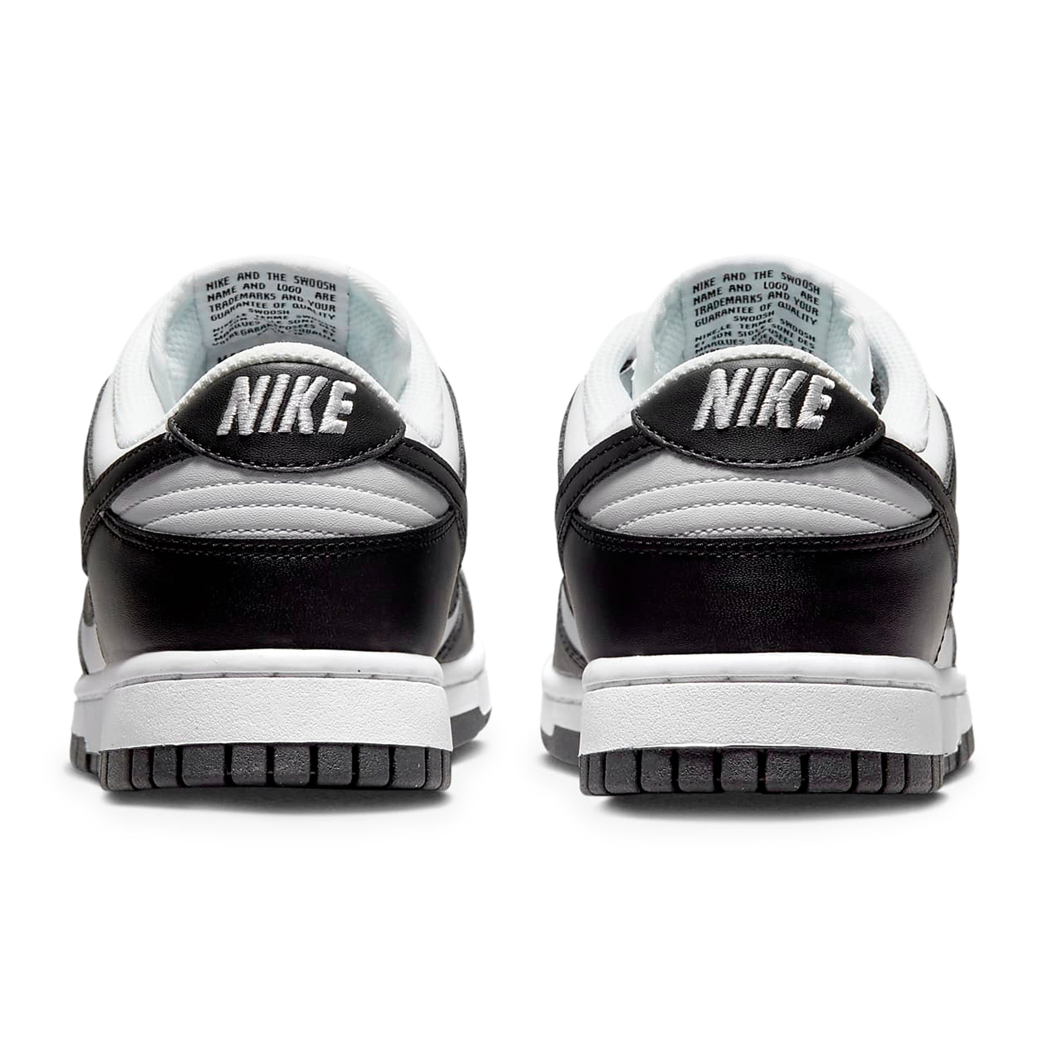 Back side view of Nike Dunk Low Next Nature Panda (W) DD1873-102