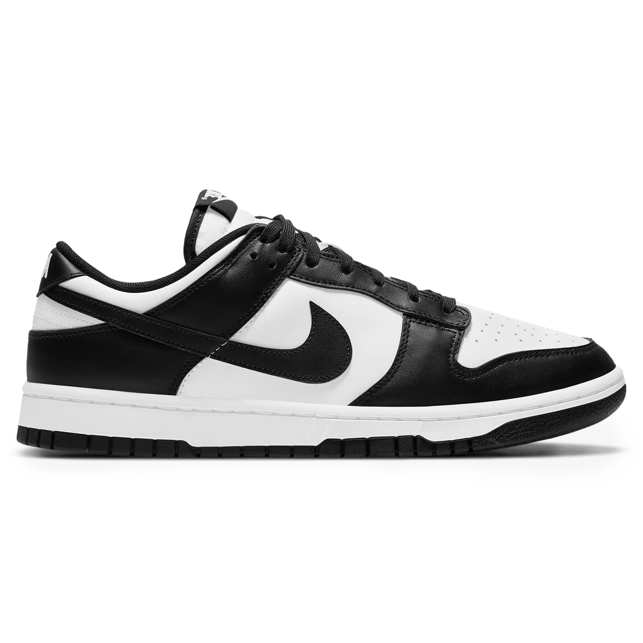 Side view of Nike Dunk Low Retro Black 2021 DD1391-100