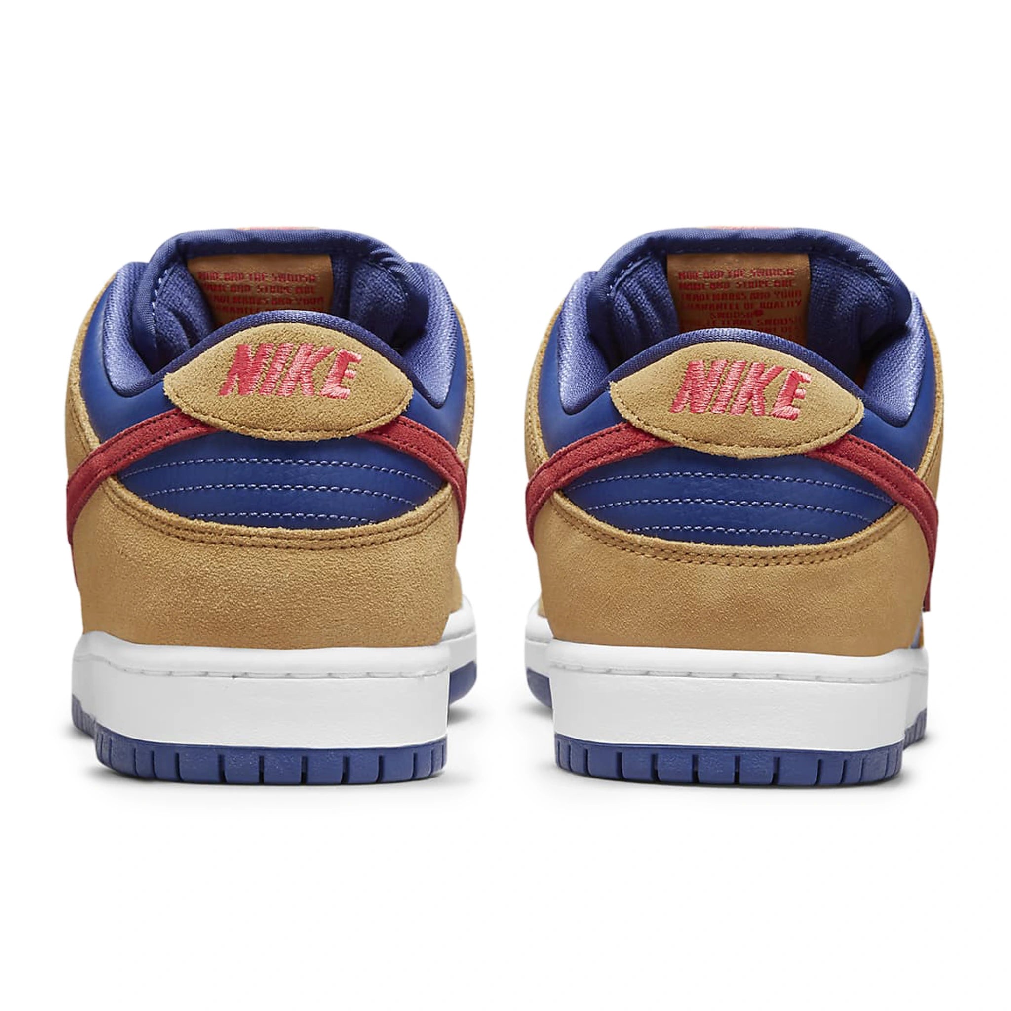 Back view of Nike SB Dunk Low Reverse Papa Bear BQ6817-700