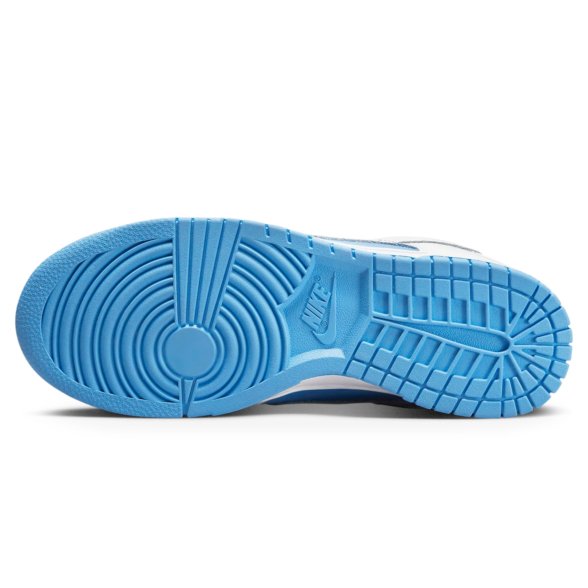 Sole view of Nike Dunk Low Reverse UNC (W) DJ9955-101