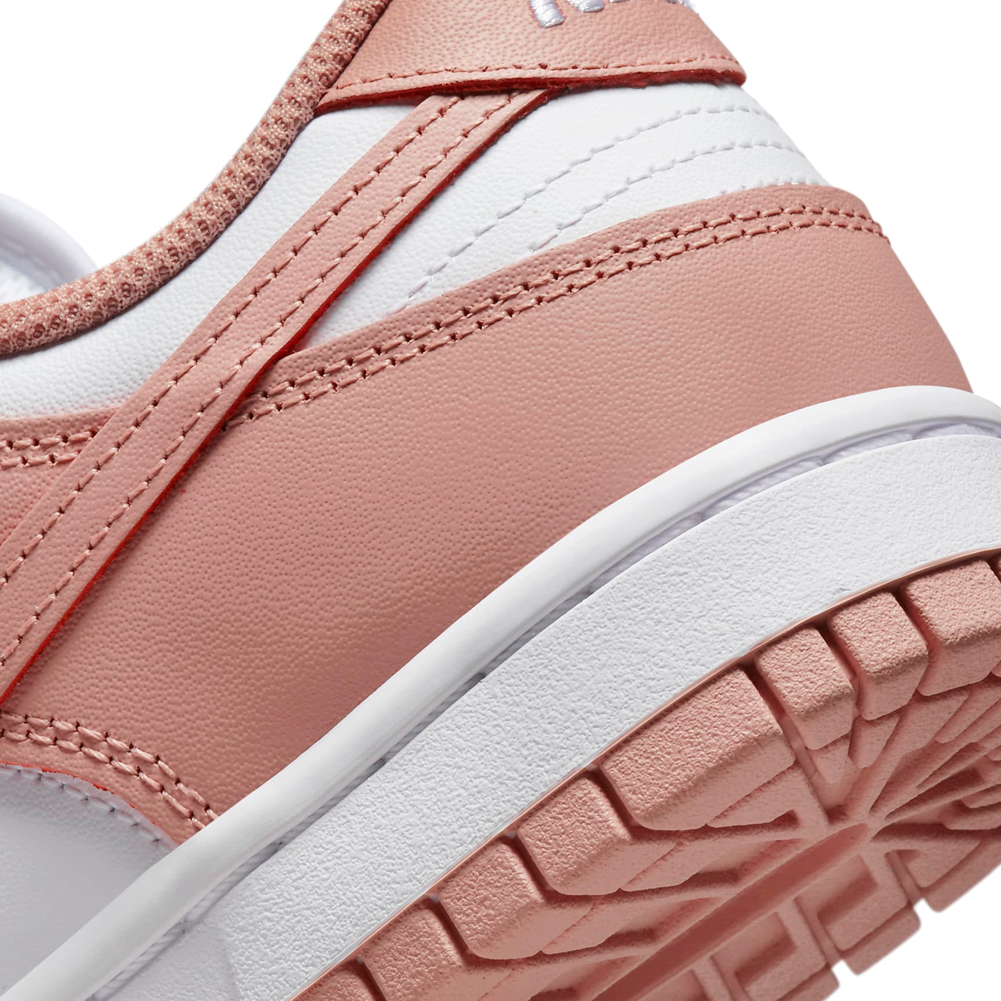 Back view of Nike Dunk Low Rose Whisper (W) DD1503-118