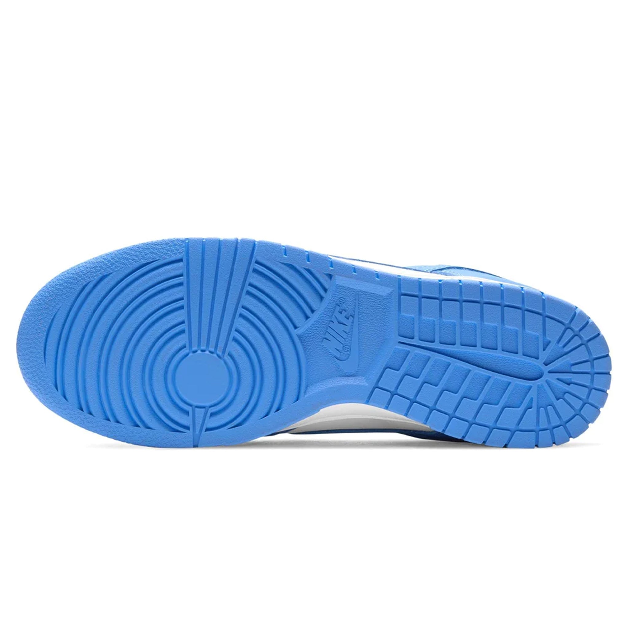 Sole view of Nike Dunk Low UNC (2021) DD1391-102