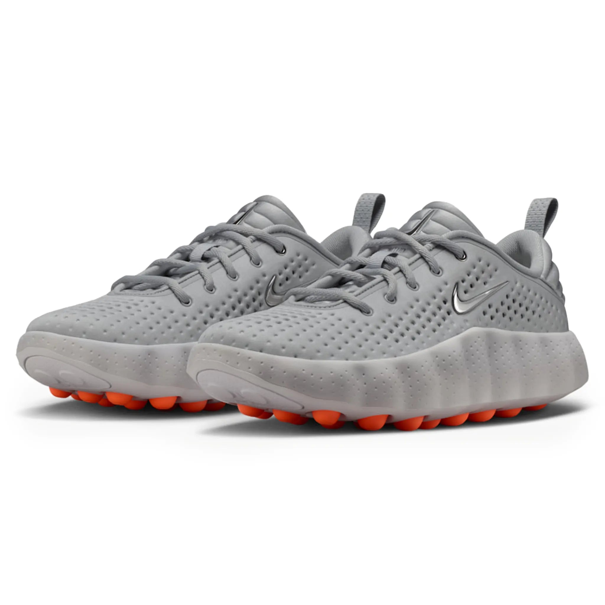 Front Side View of Nike Mind 002 Pregame Light Smoke Grey HQ4308-003