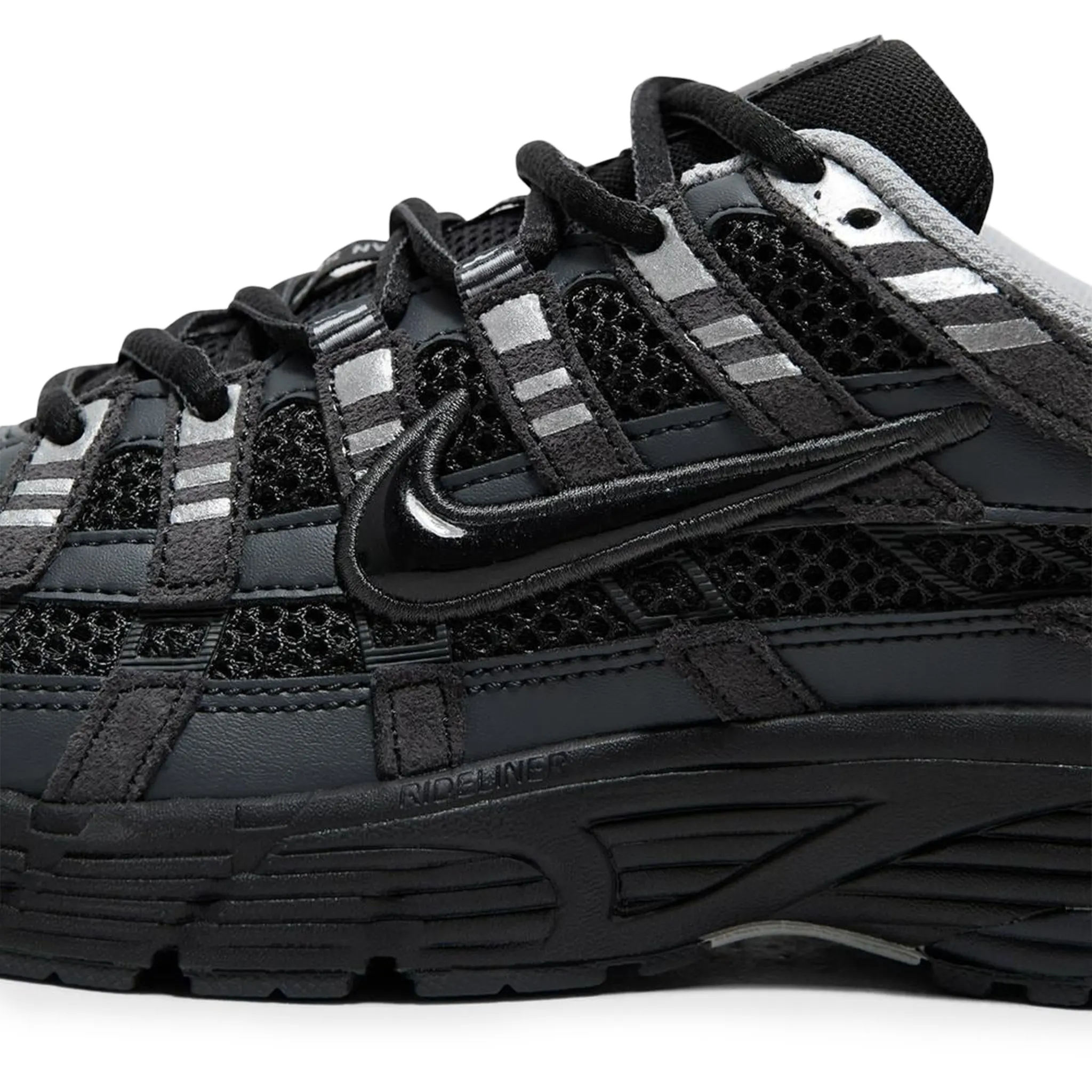 Detailed Side View of Nike P-6000 Anthracite Metalic Silver HF0015-002