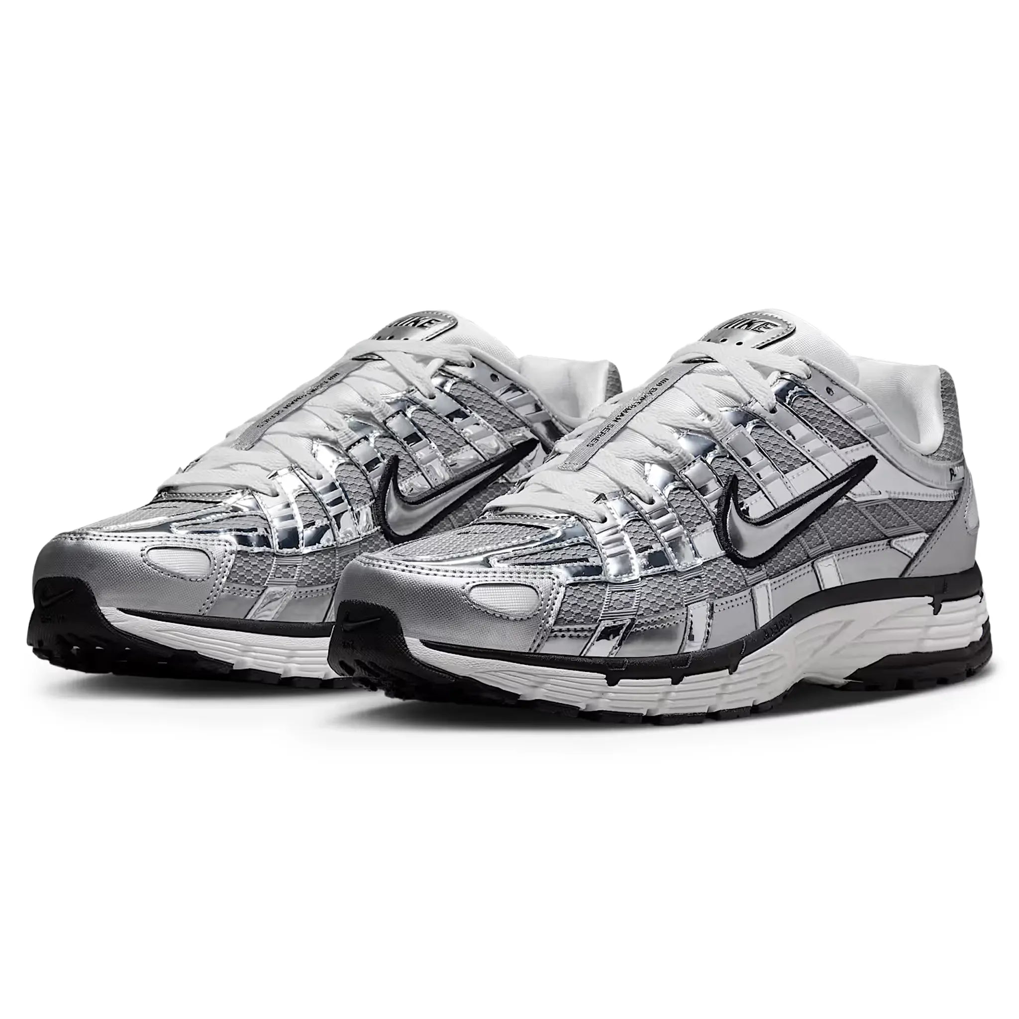 Front side view of Nike P-6000 Metallic Silver