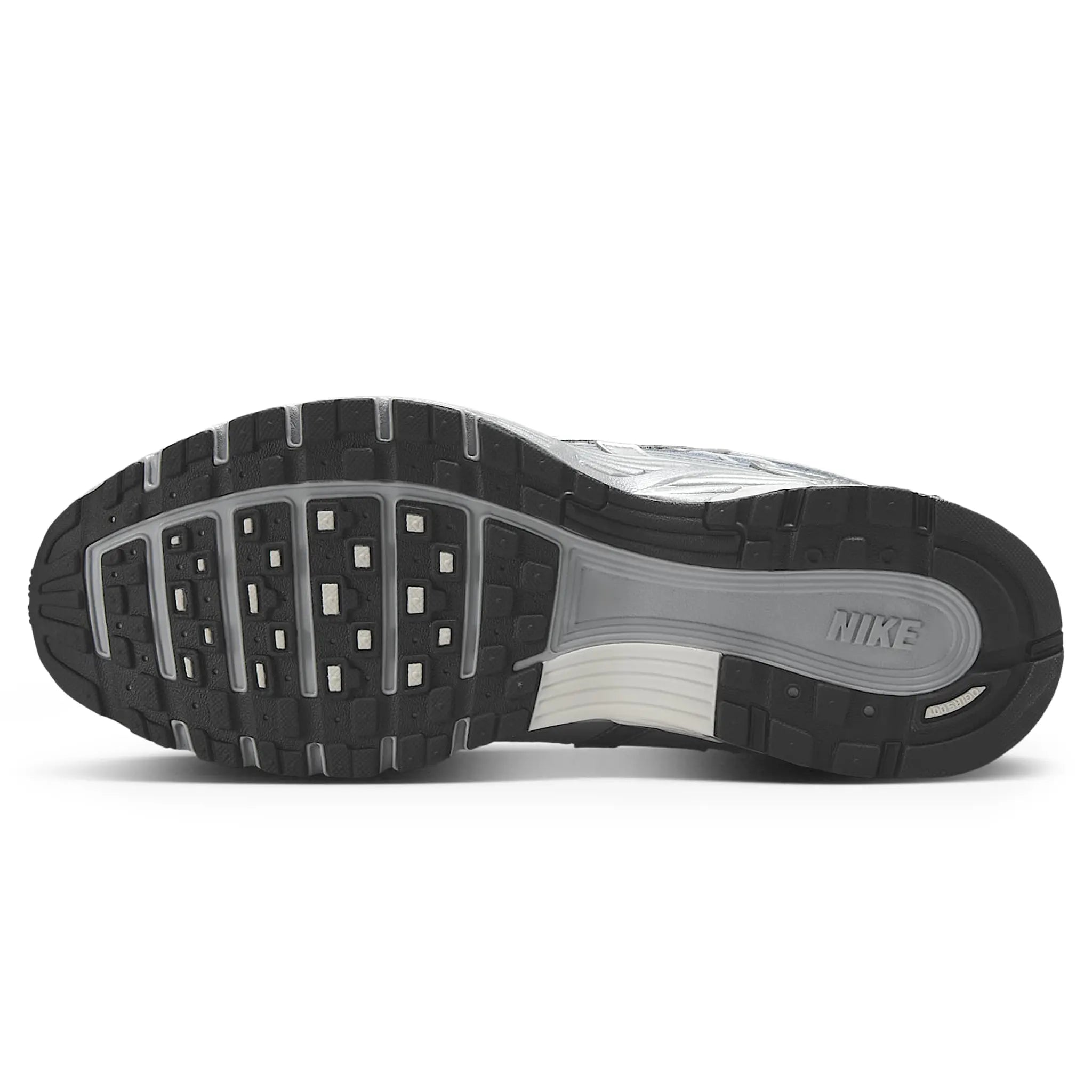Sole View of Nike P-6000 Metallic Silver Summit Wolf Grey IH4465-095