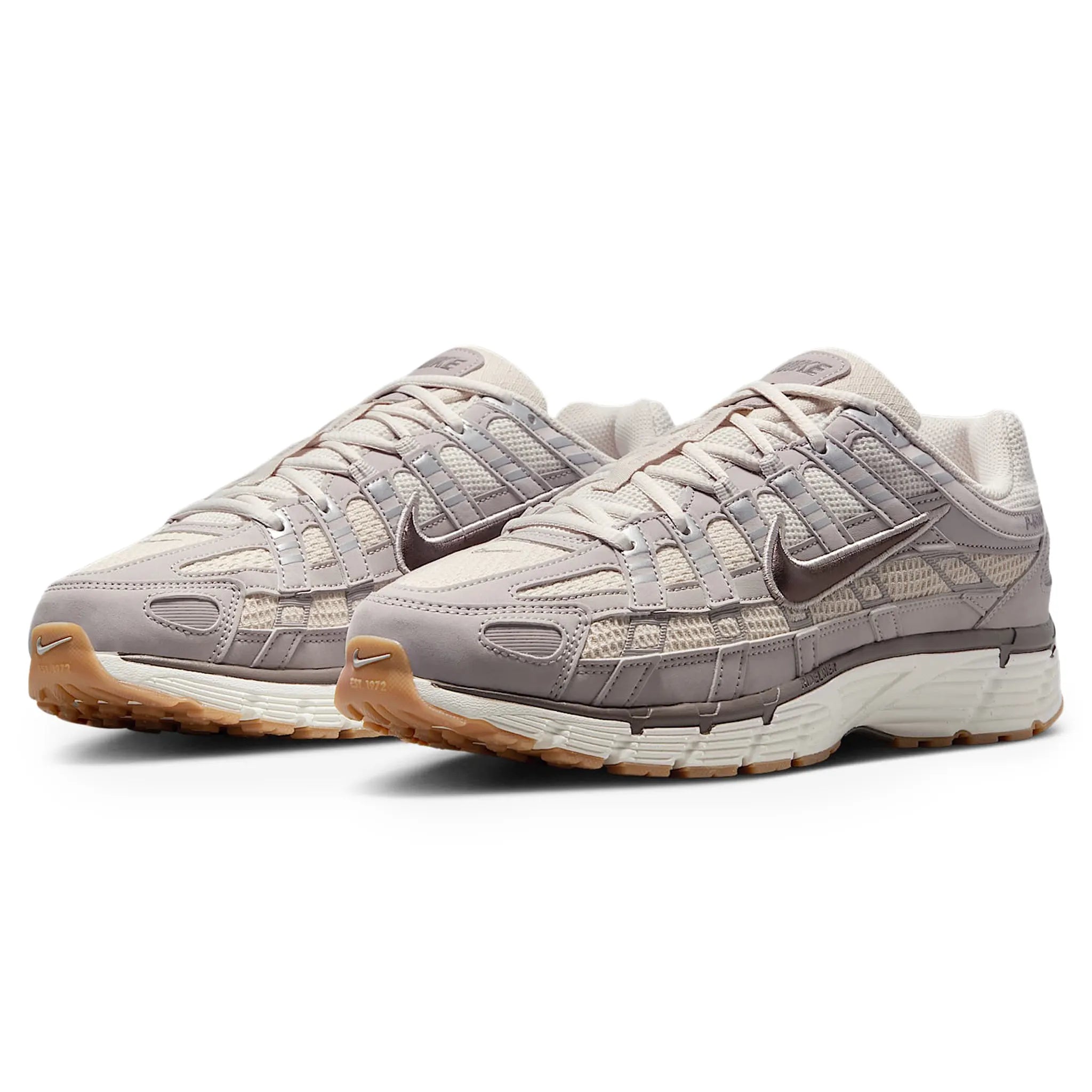 Front Side View of Nike P-6000 SE College Grey Light Orewood Brown Sail Cave Stone IB2986-002