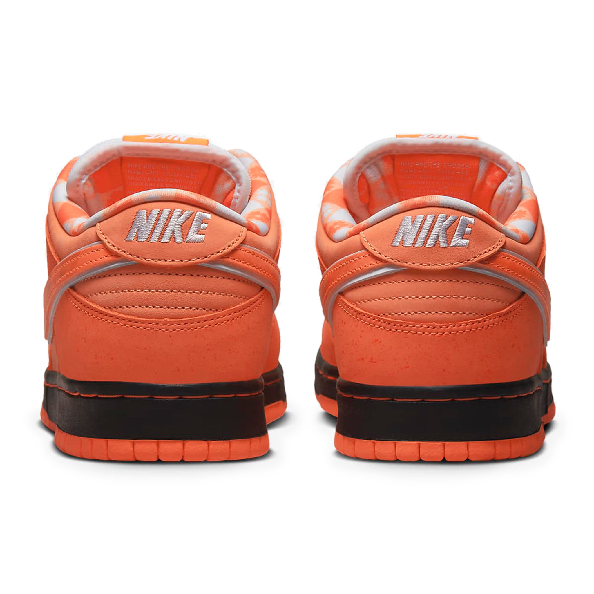 H~eel view of Nike SB Dunk Low Concepts Orange Lobster FD8776-800