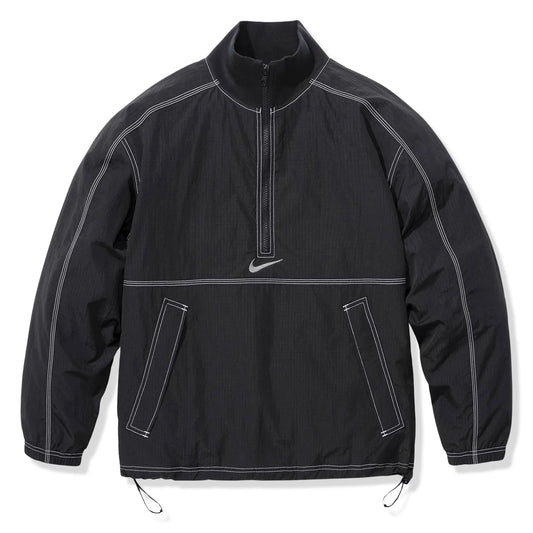Nike x Supreme Ripstop Black Half-Zip Jacket