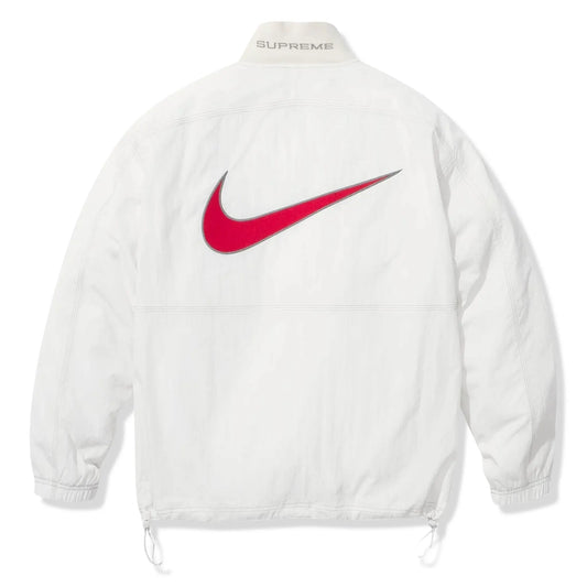 Nike his x Supreme Ripstop White Half-Zip Jacket