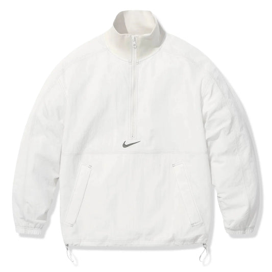 Front view of Nike Supreme Ripstop White Pullover