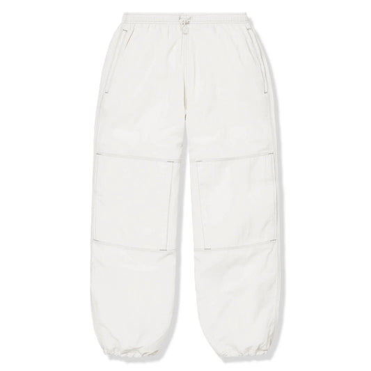 nike supreme ripstop white track pants front