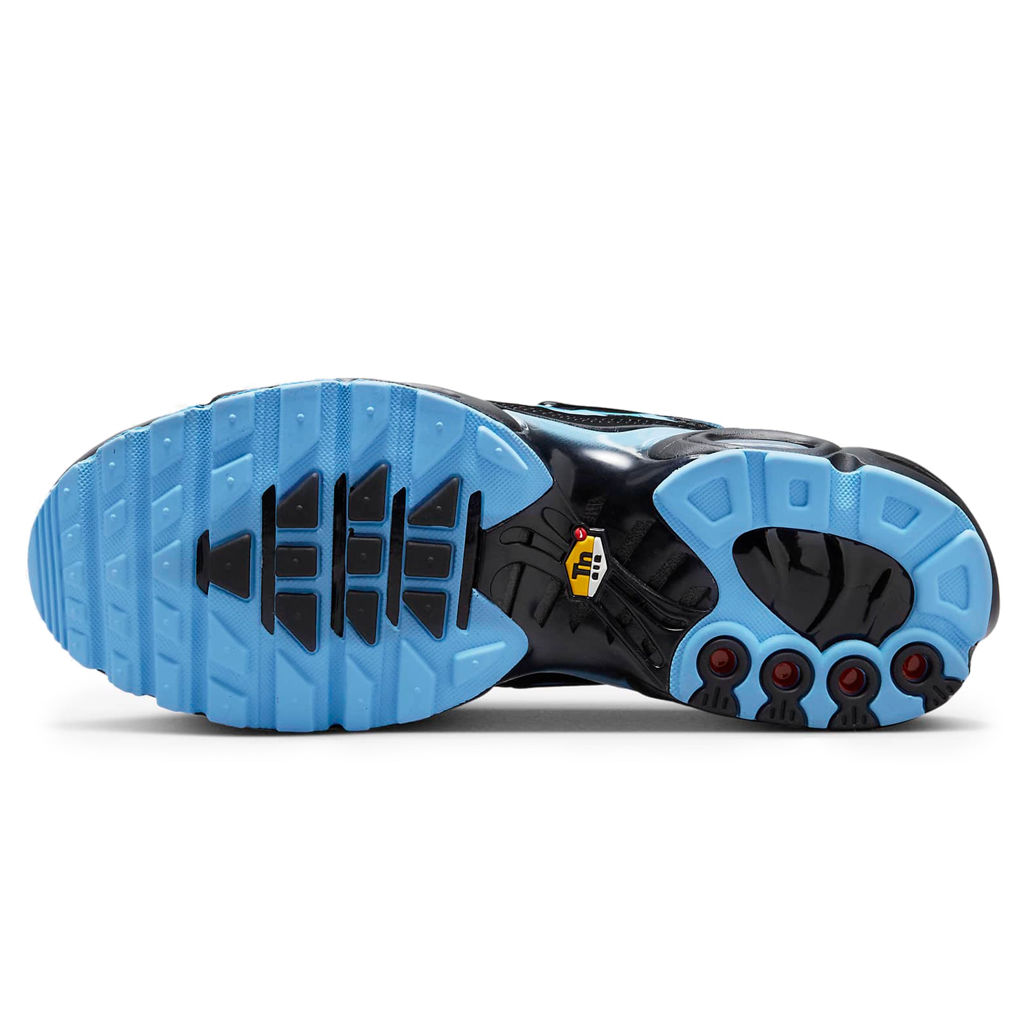 Sole view of Nike TN Air Max Plus Black University Blue (2022) DM0032-005