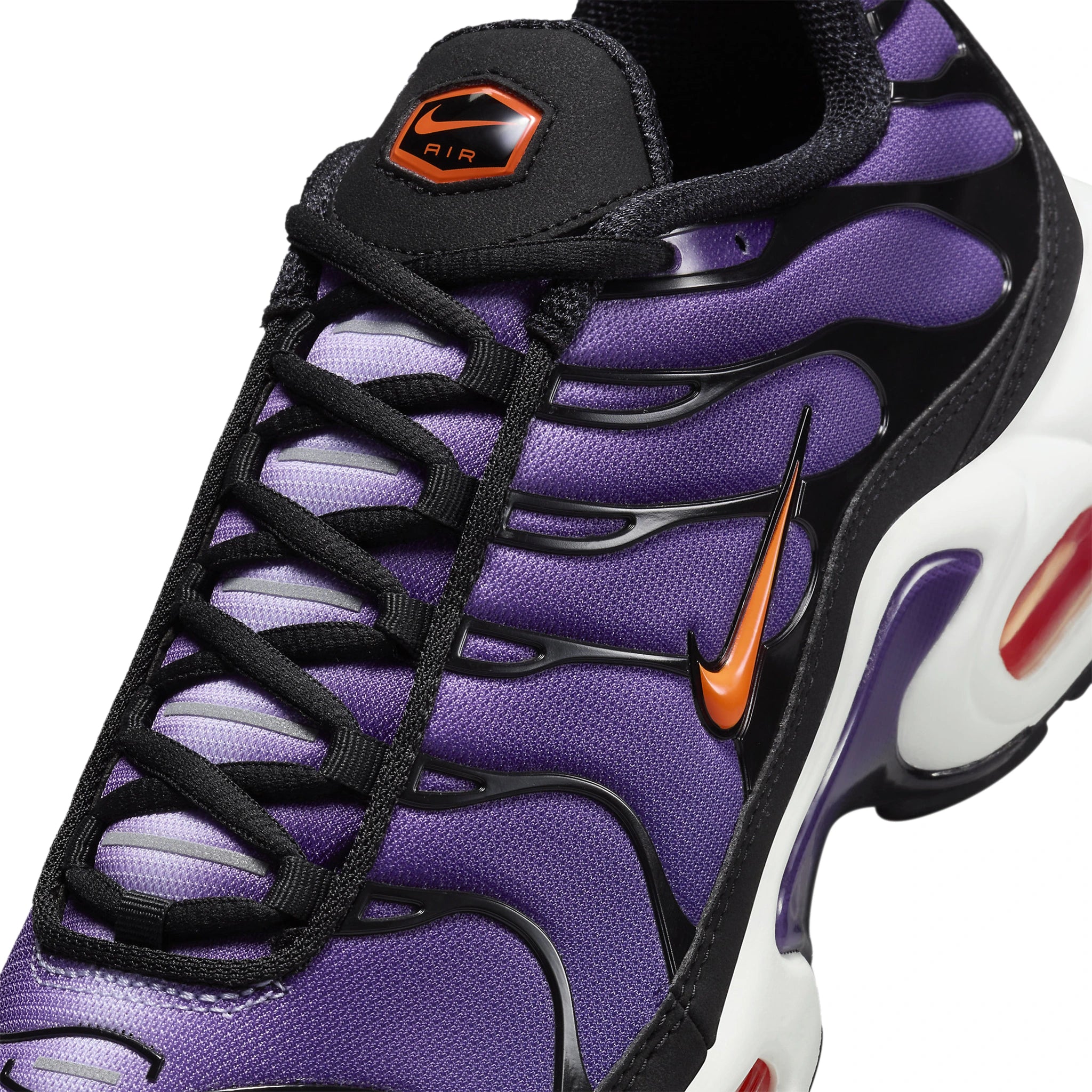 Tongue view of Nike TN Air Max Plus OG Voltage Purple (2024) DX0755-500