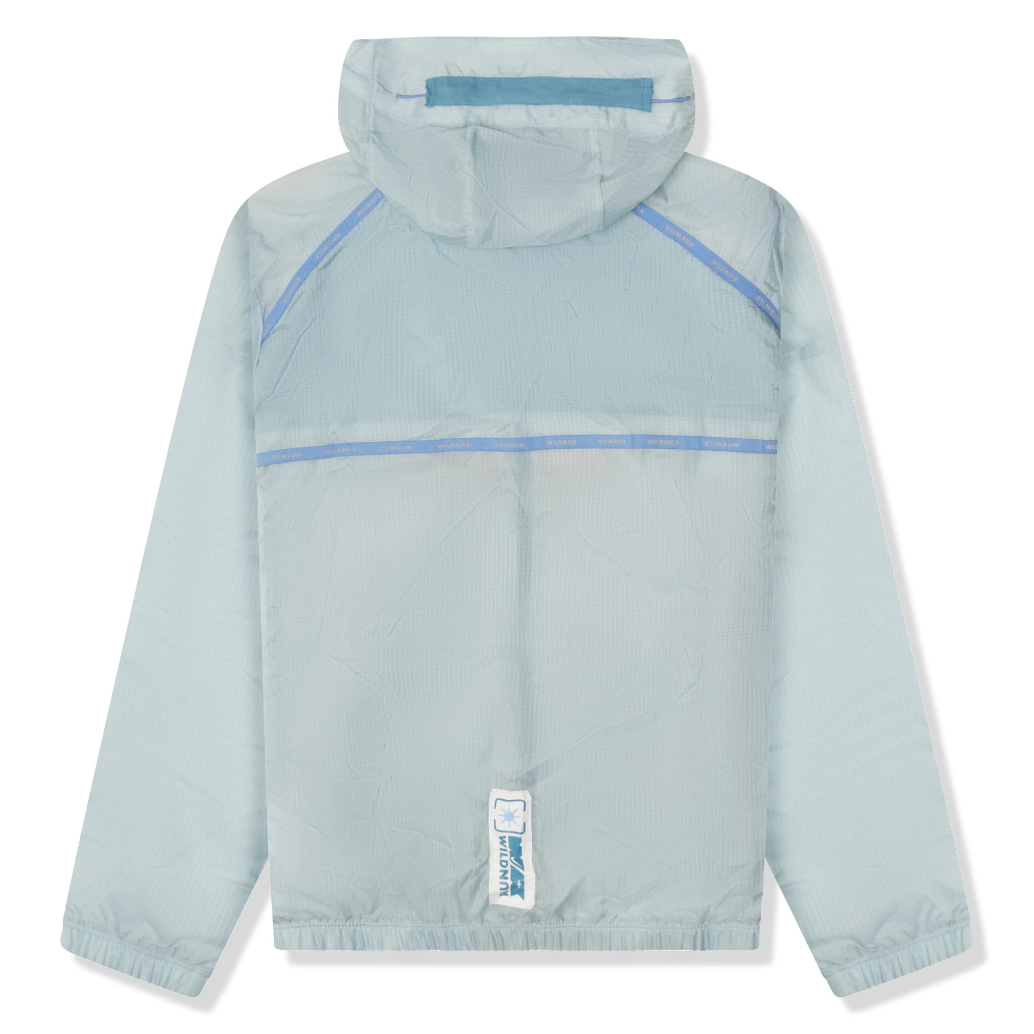 Back view of Nike Wild Run Windrunner Blue Jacket DD5392-366