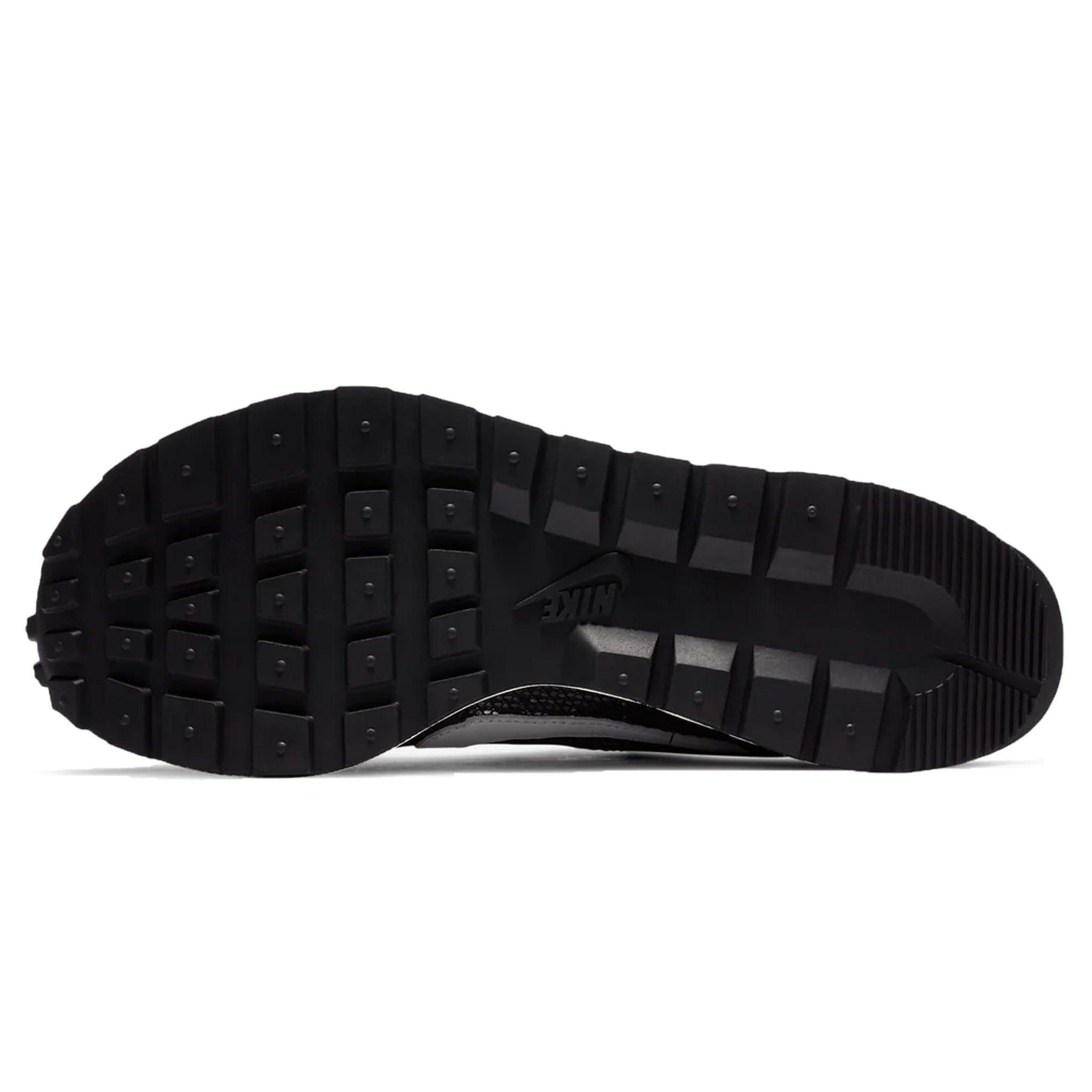 Sole view of Nike x Sacai Vaporwaffle Black White Sneaker CV1363-001