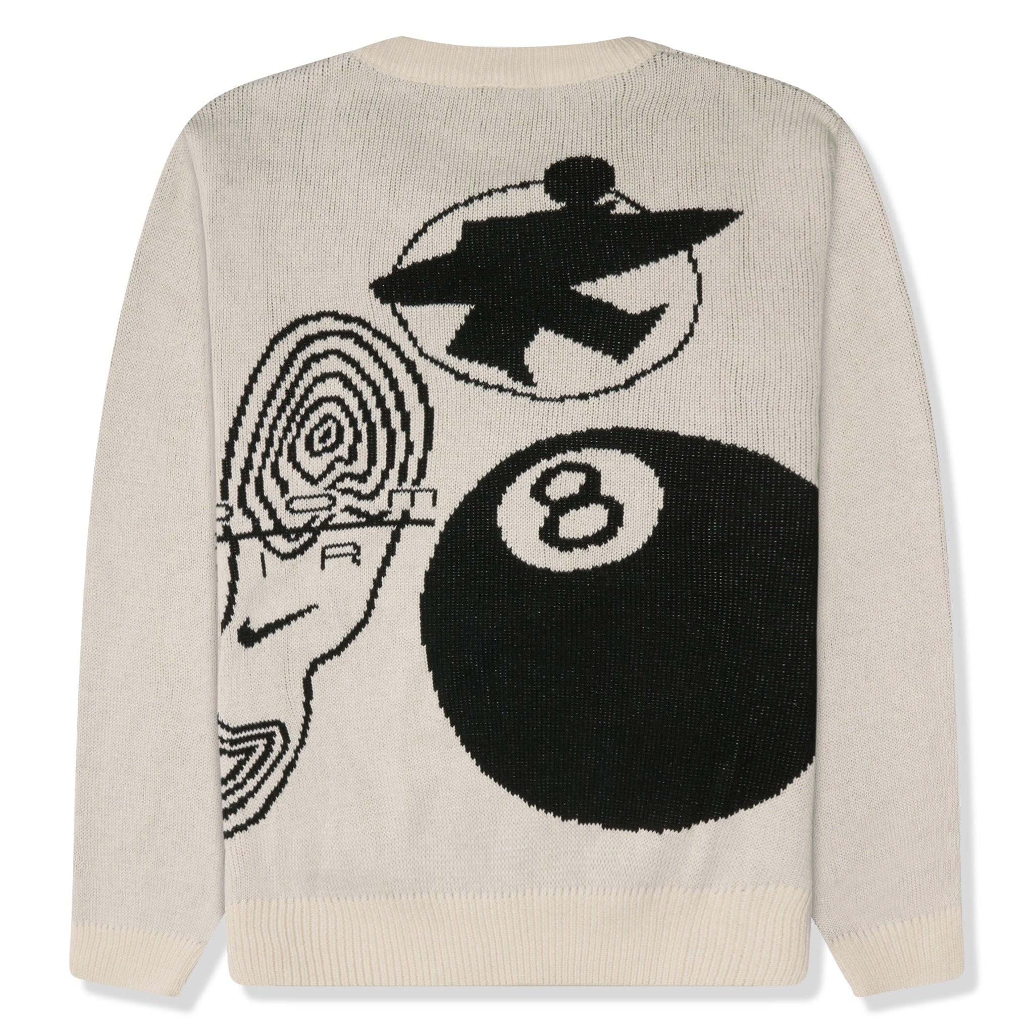 Back view of Nike x Stussy Natural Sweatshirt DR2893-238