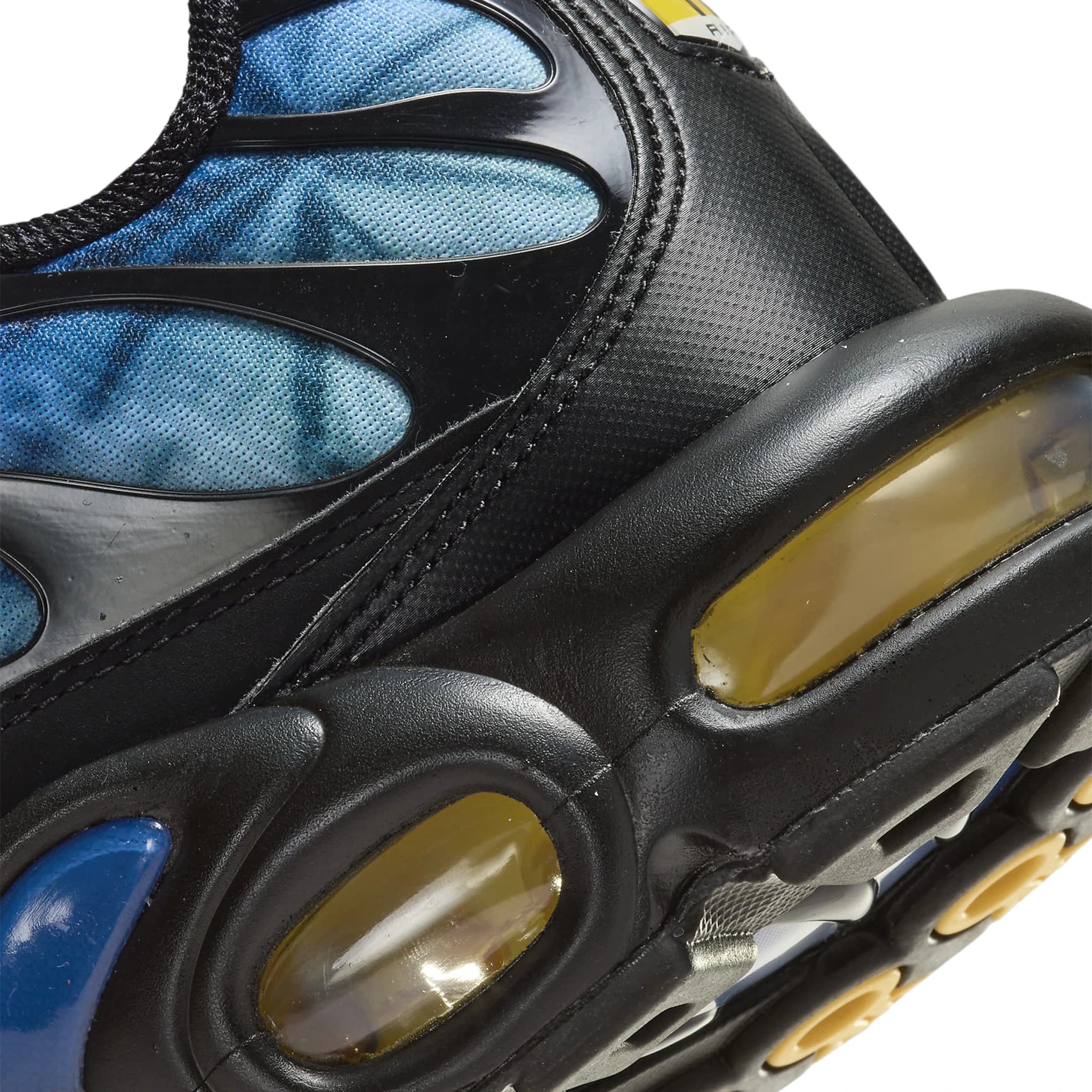 Heel side view of Nike TN Air Max Plus 25th Anniversary FV0393-001 front