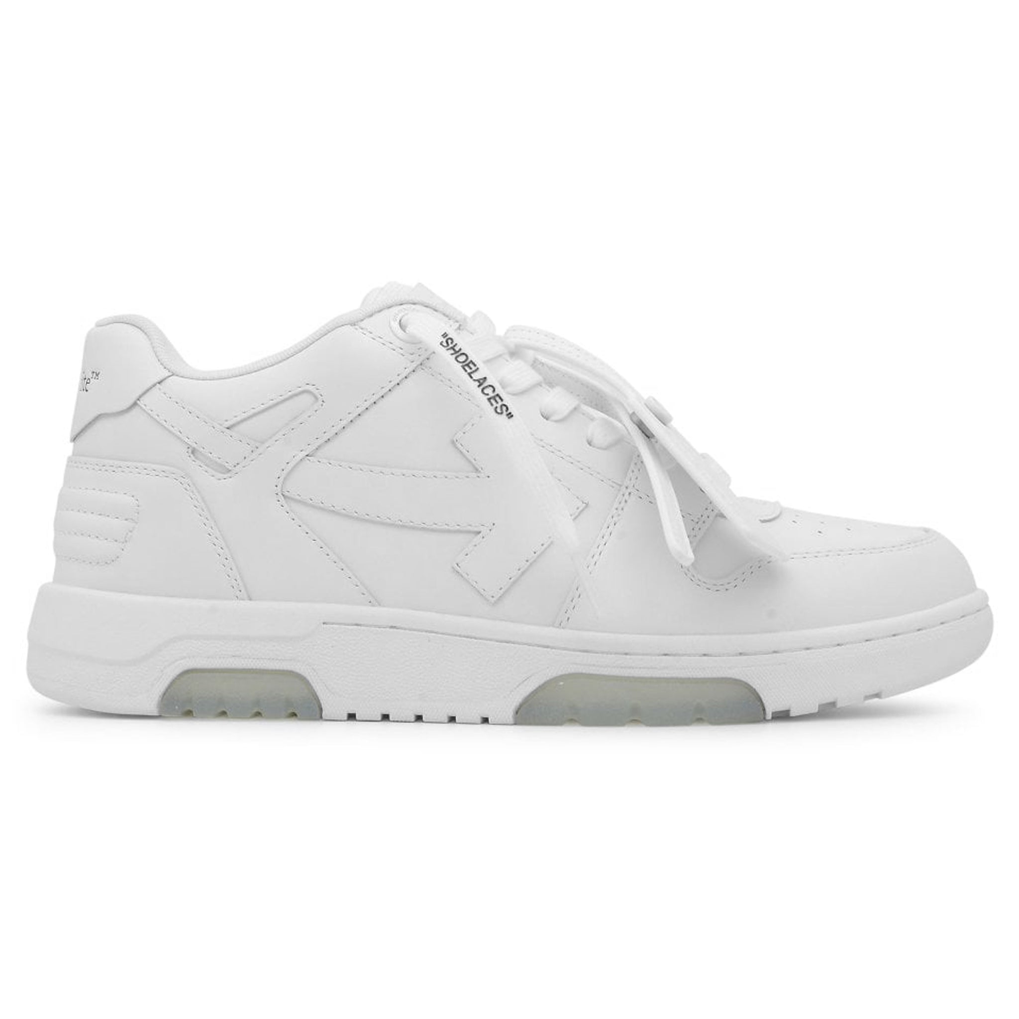 Front view of Off White Out Of Office White Low Sneakers