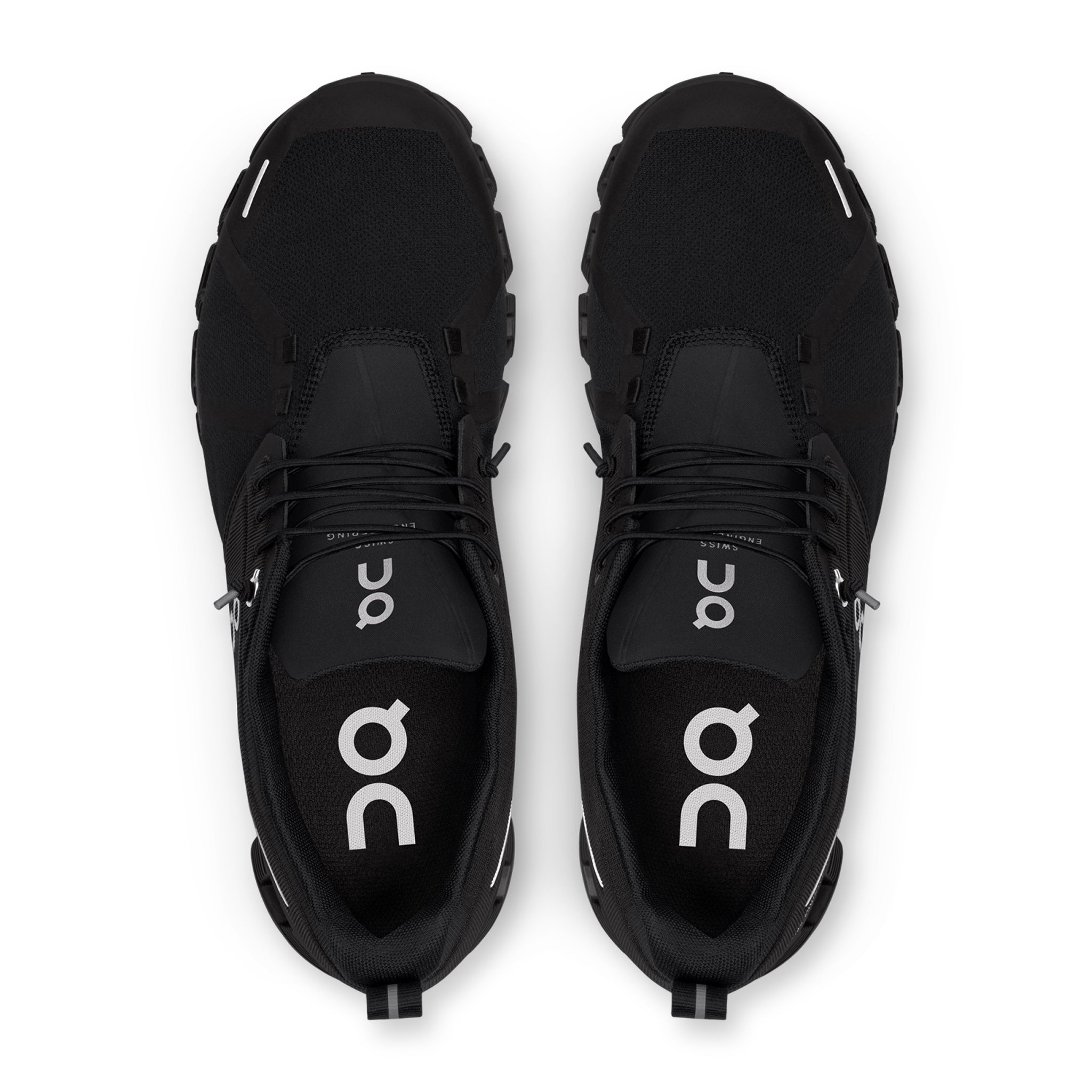 Top view of On Running Cloud 5 Waterproof All Black Shoes 59.98842
