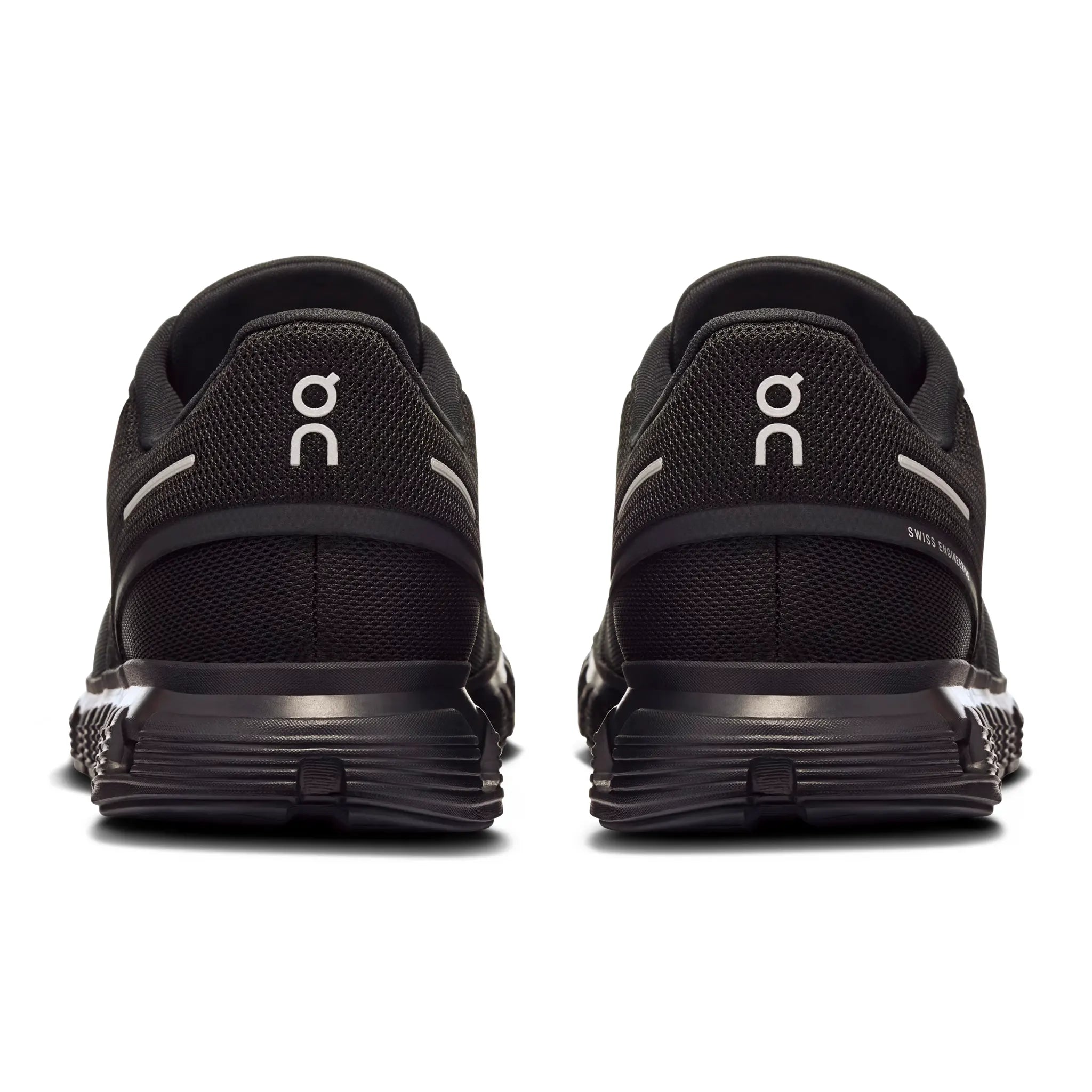 Back View of On Running Cloud 6 All Black Shoes 3MF10071043