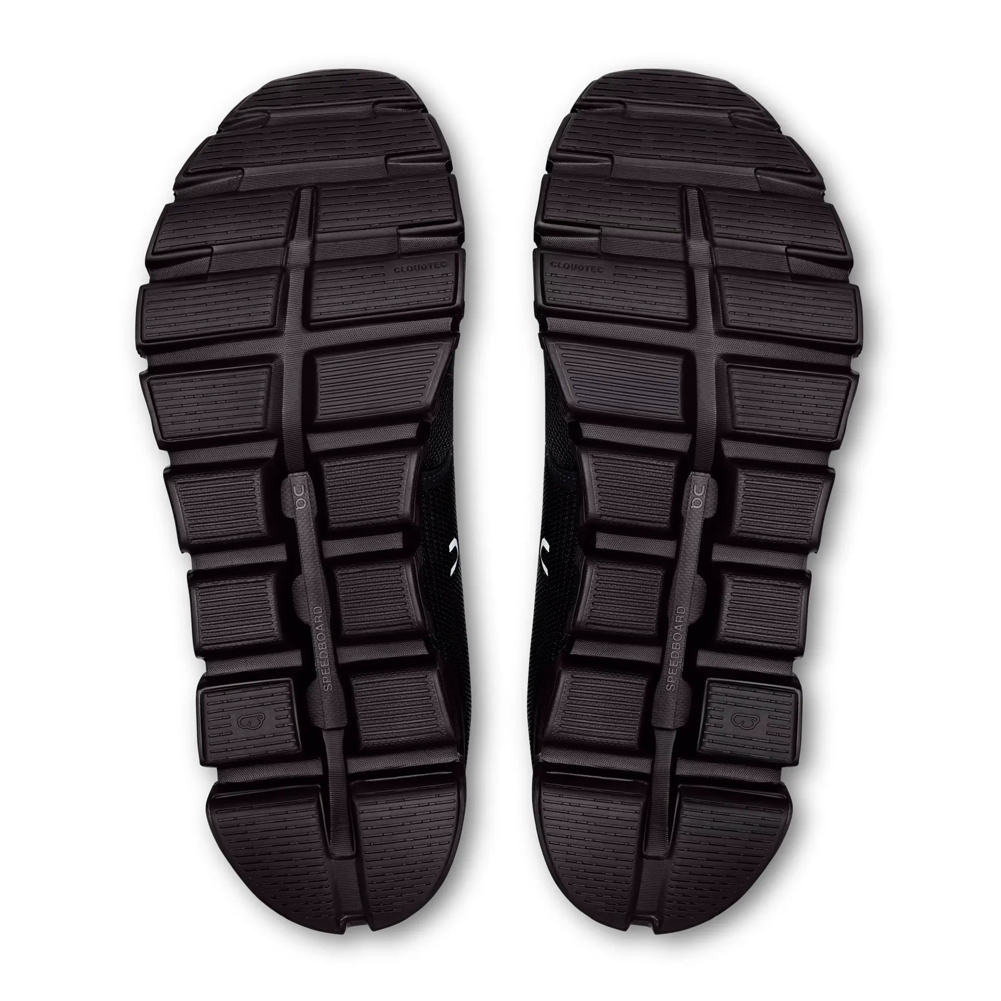 Back View of On Running Cloud 6 All Black Shoes 3MF10071043