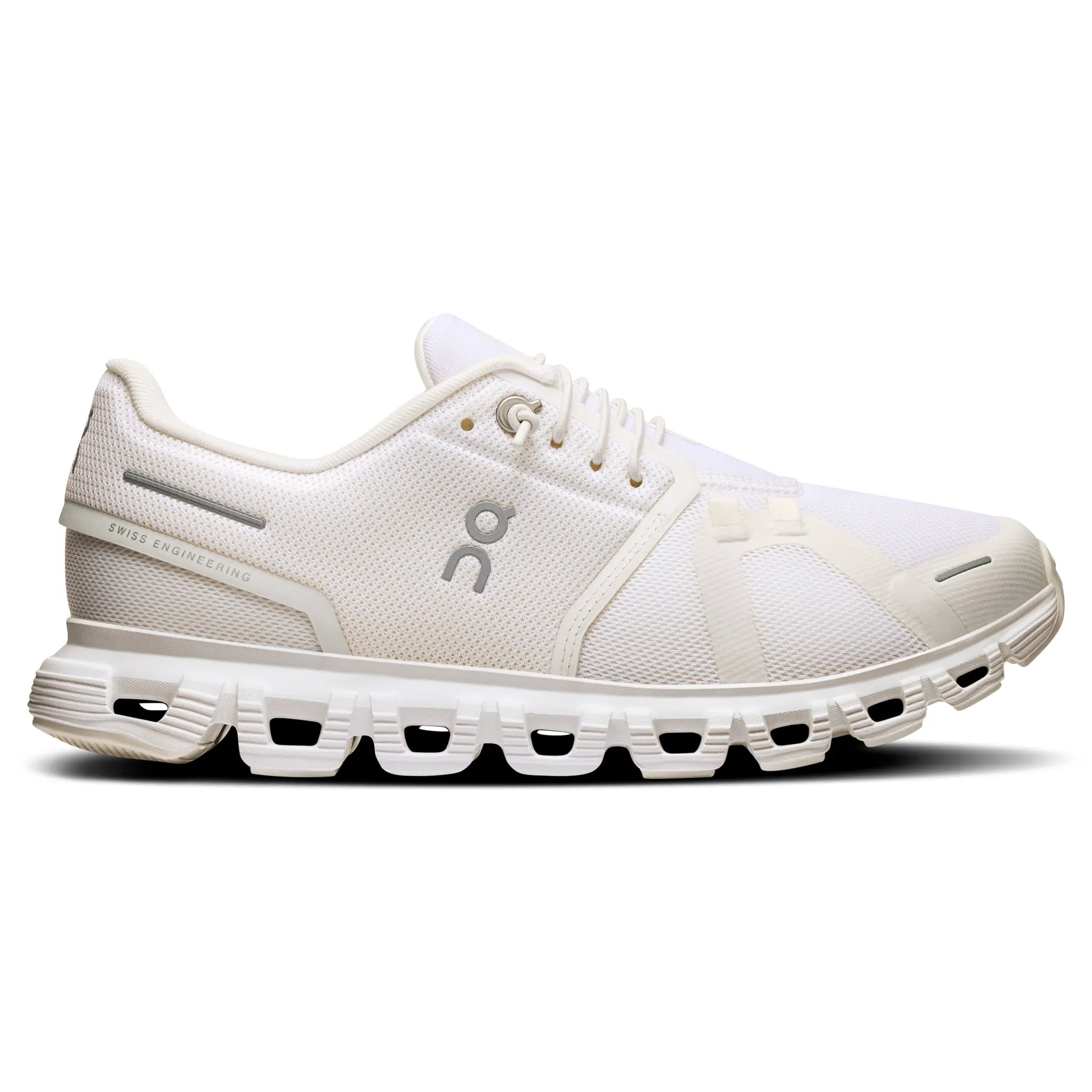 Front View of On Running Cloud 6 All White (W) 3WF10061200