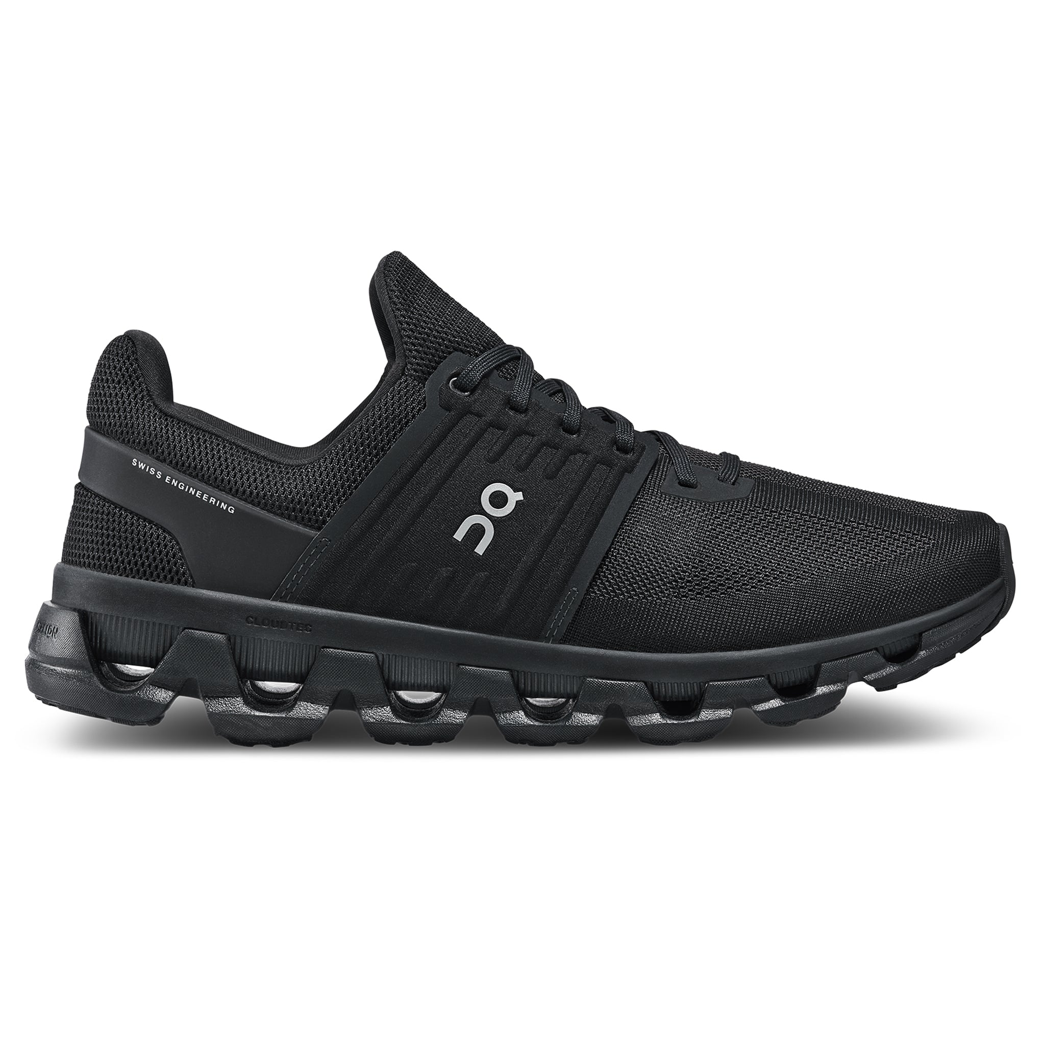 Side view of On And running Cloudshift 3 AD All Black Shoe 3MD10240485