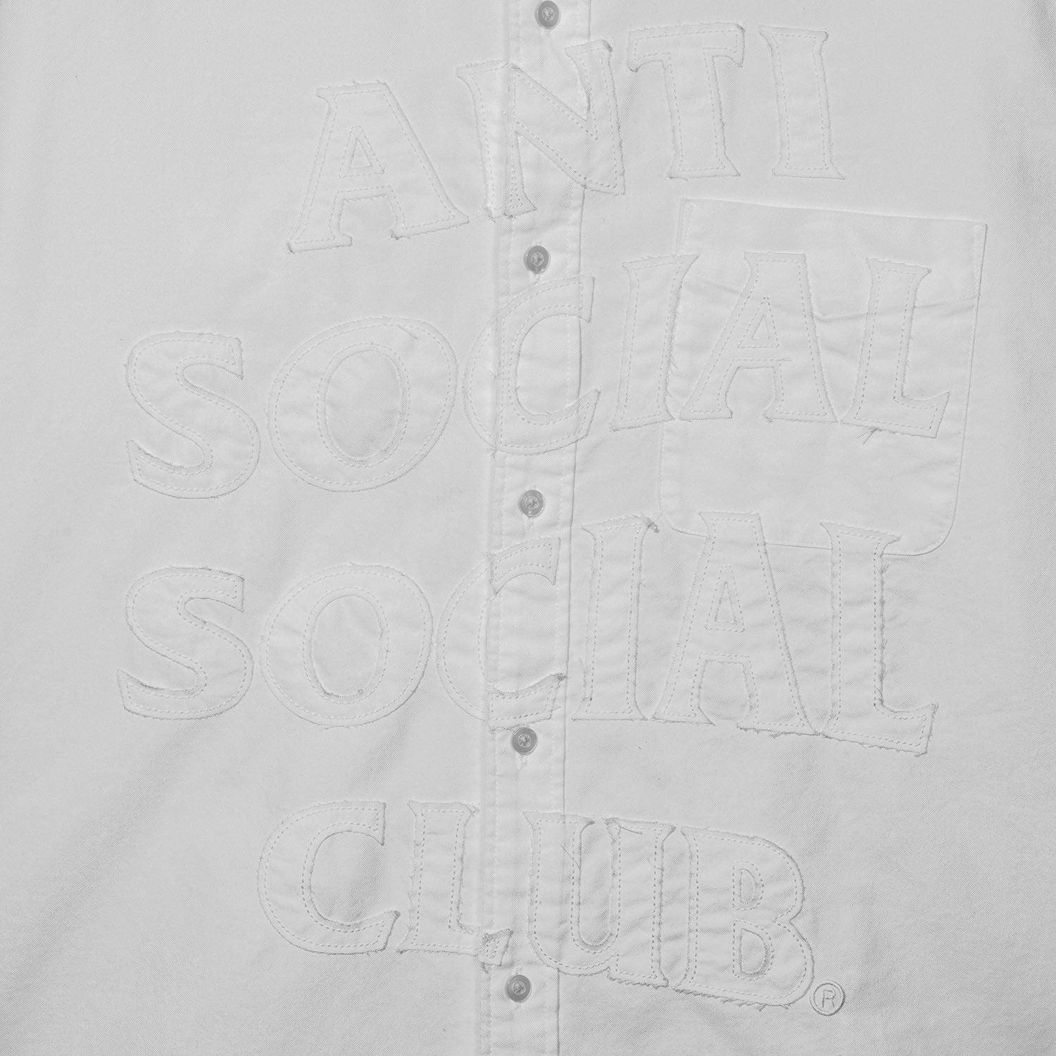 Anti Social Social Club Mind Games Oxford White Shirt