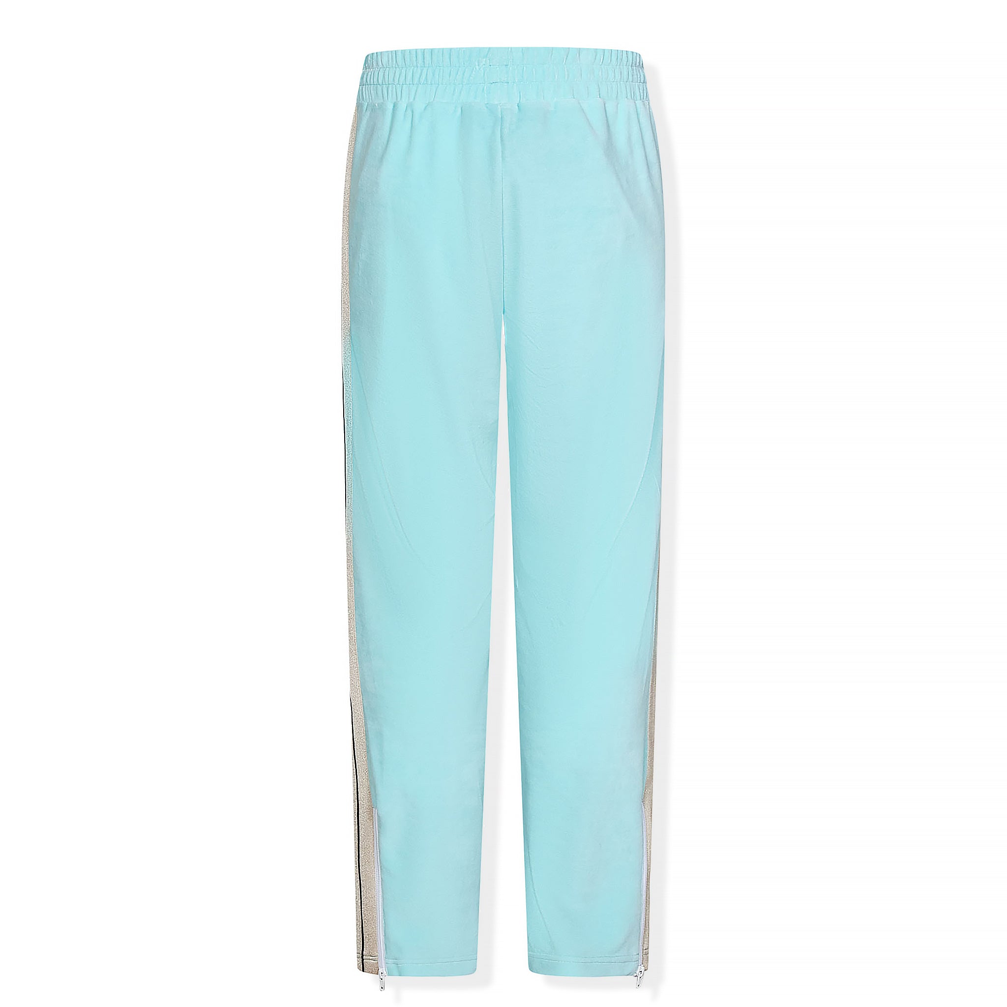Image of Palm Angels Striped Light Blue Track Pants