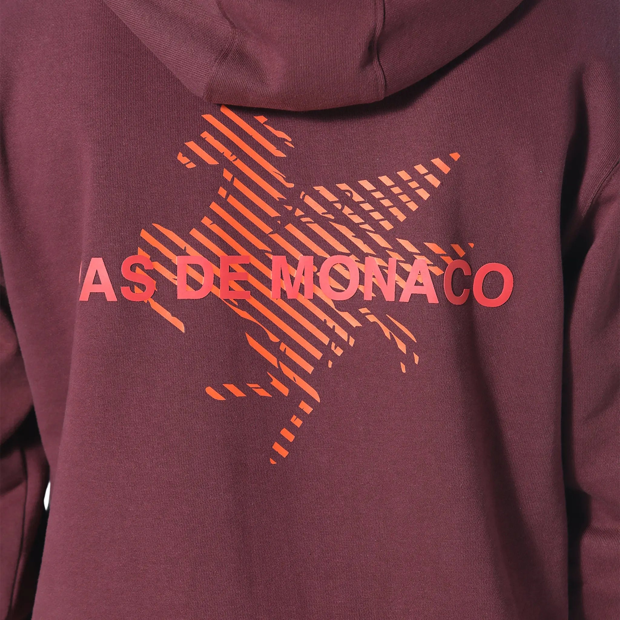 Detailed View of Pas De Monaco La Pegaus Chevron Deep Maroon Hoodie PKK22S005-O11