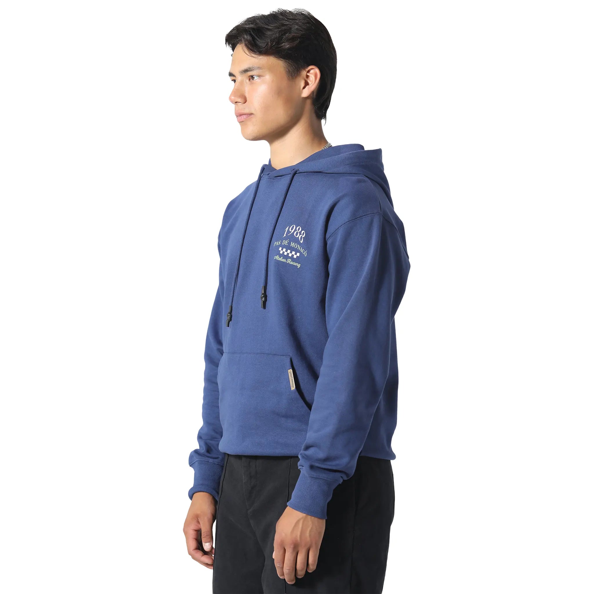 Front Side View of Pas De Monaco Le Mans Royal Blue Hoodie PKK22S00A-K11