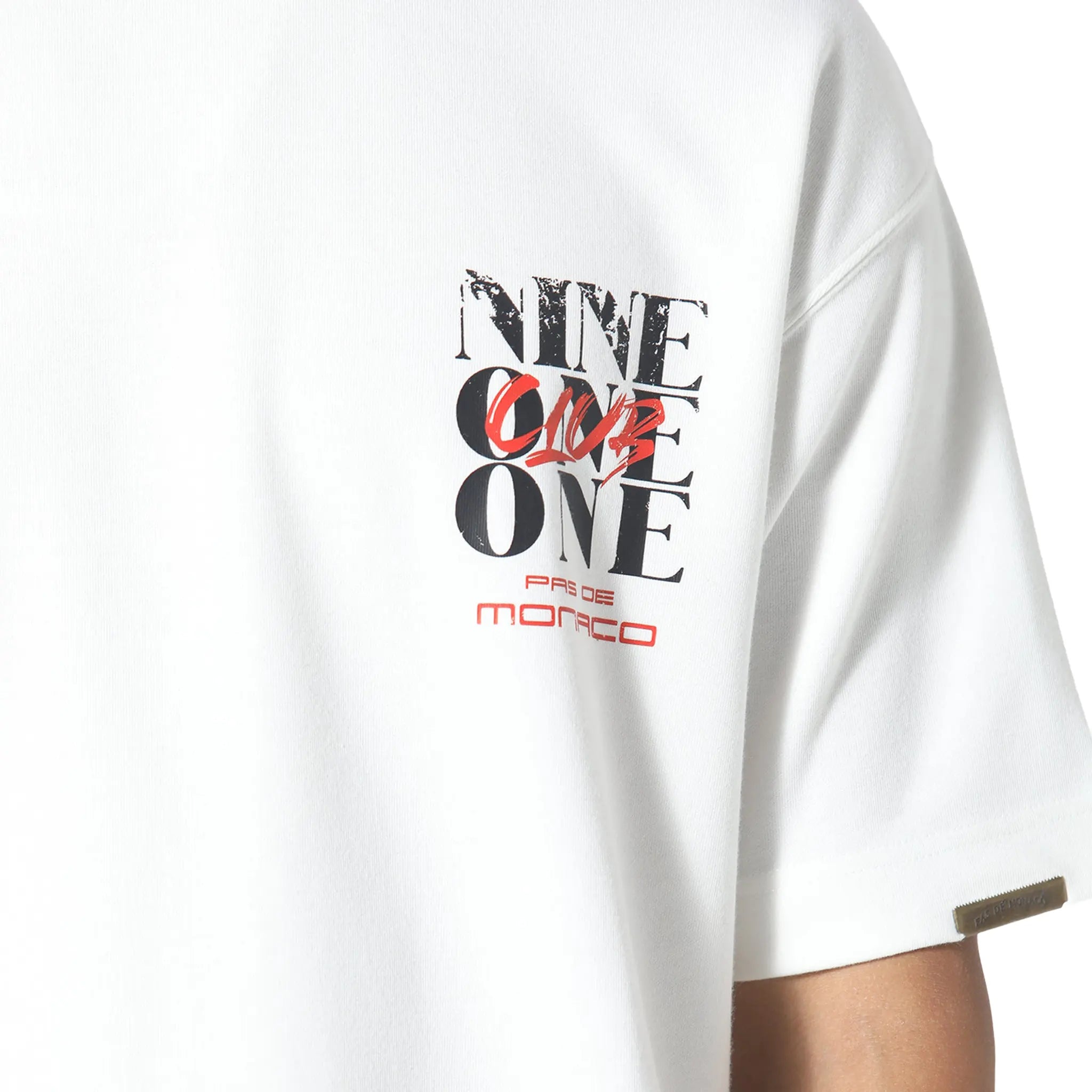 Detailed View of Pas De Monaco Nine One One Off White T-Shirt 5060615205479