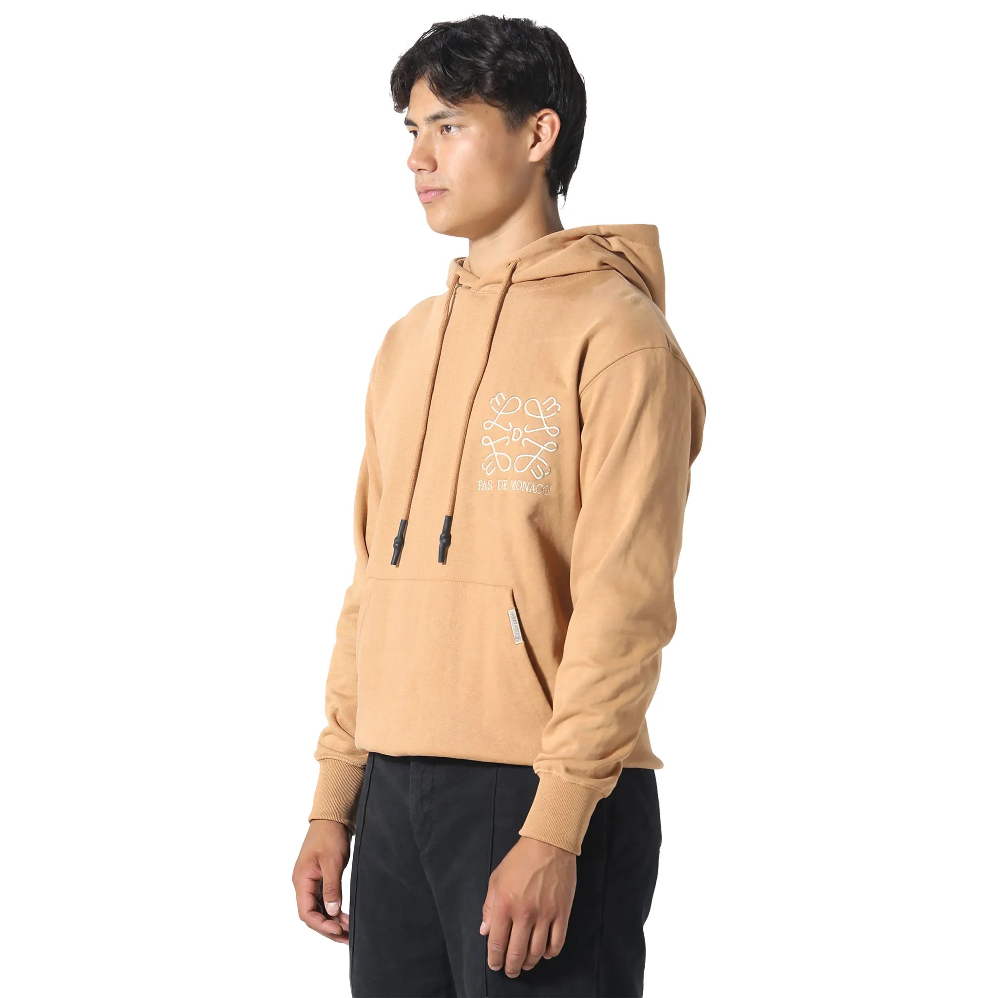 Front Side View of Pas De Monaco Prestige Tan Hoodie 5060615213801