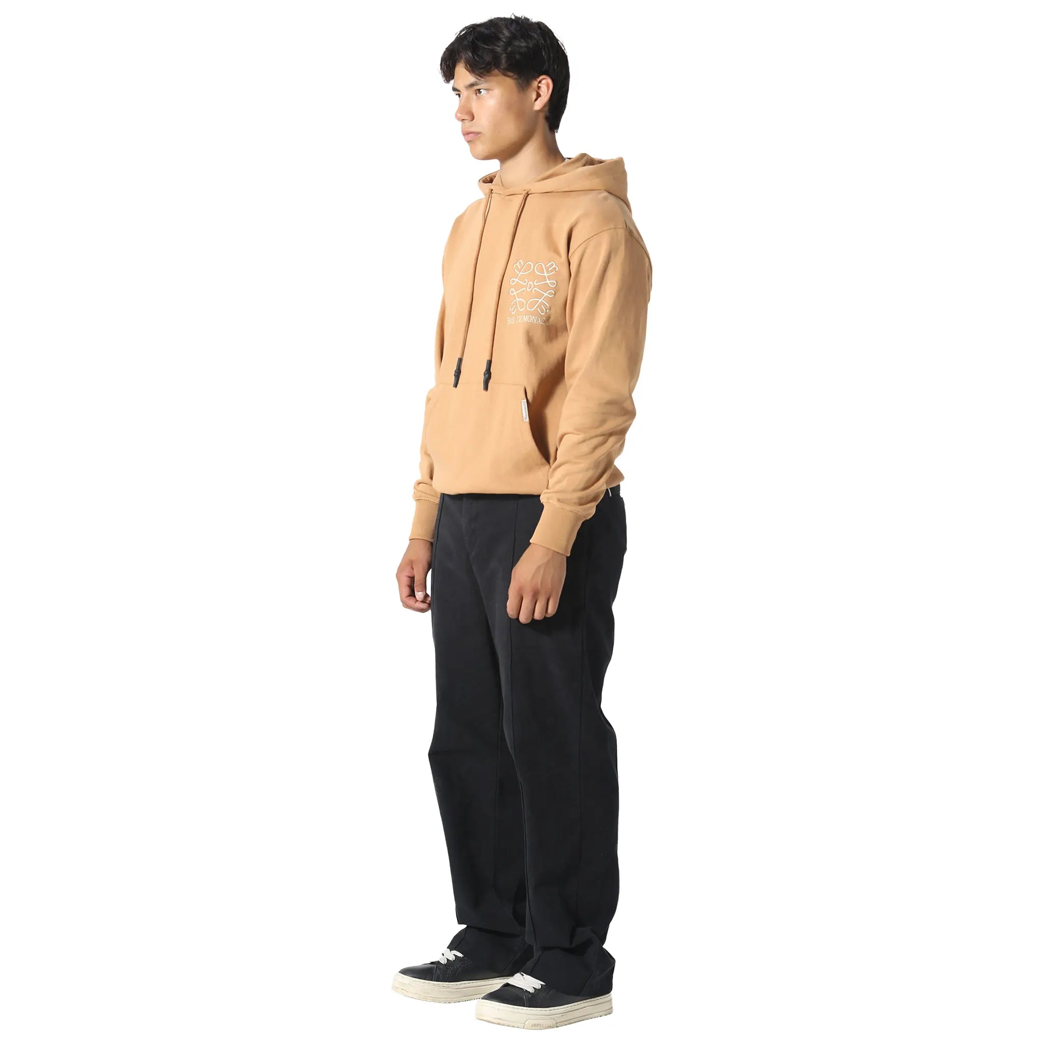 Front Side View of Pas De Monaco Prestige Tan Hoodie 5060615213801