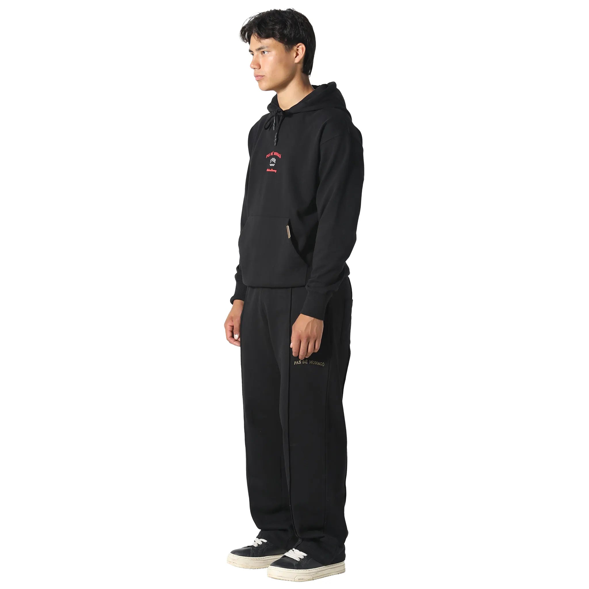 Front Side View of Pas De Monaco Speedster Black Hoodie 5060615213511