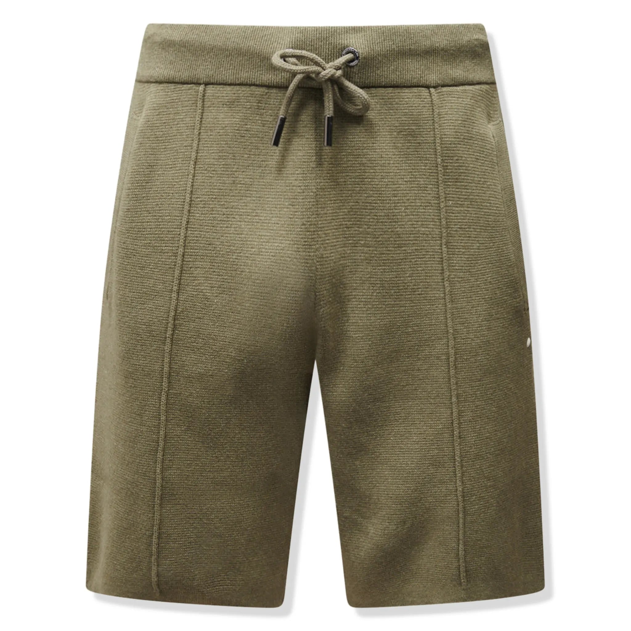 Front View of Peckham Rye Milano Knit Tea Leaf Shorts