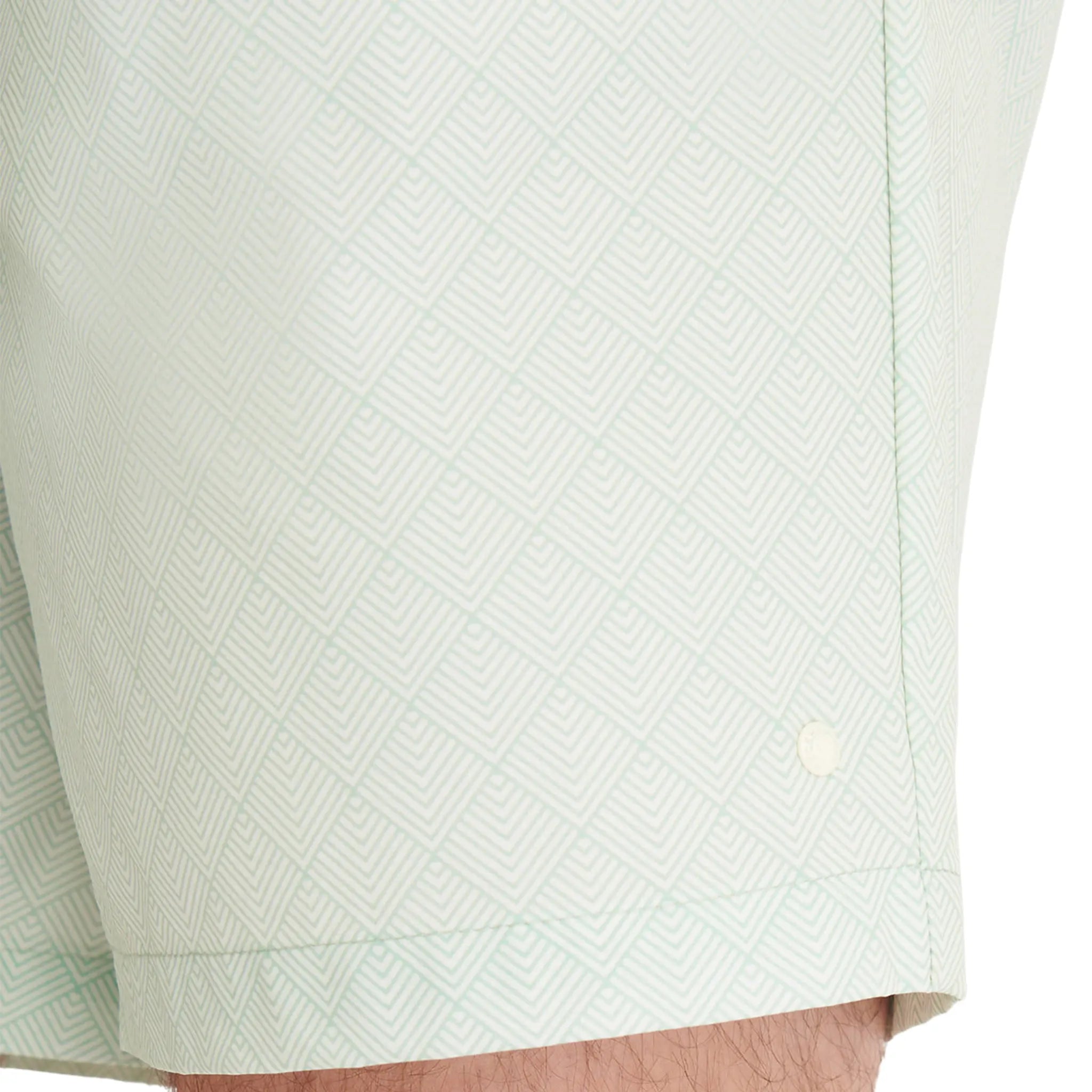 Detailed View of Peckham Rye The 305 Monogram Seafoam Swim Shorts