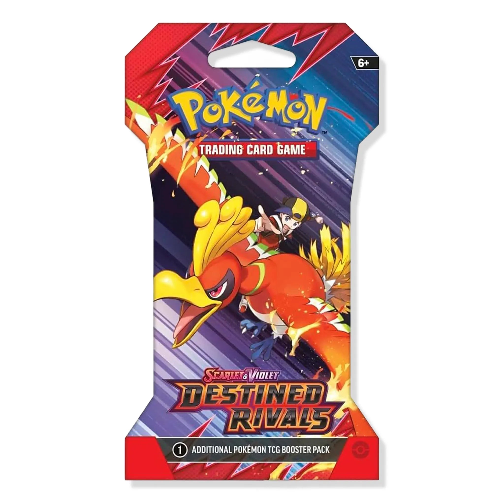 Front View of Pokemon Scarlet & Violet Destined Rivals 8 Booster Pack (2025)