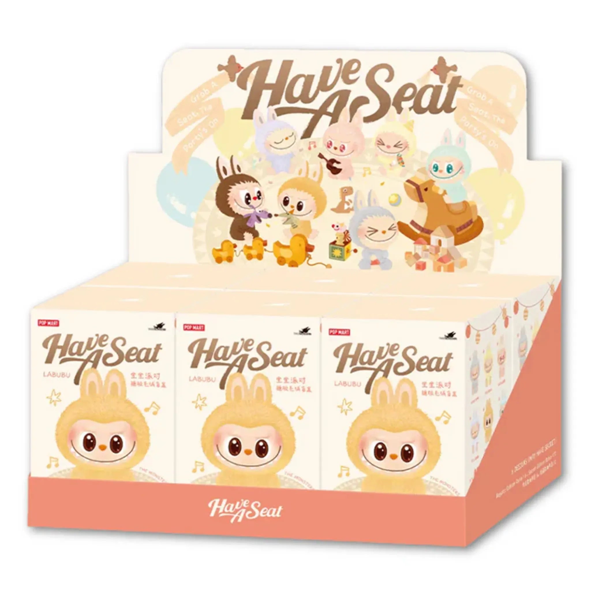 Image of Pop Mart Labubu The Monsters Have a Seat Vinyl Plush Blind Box (Case of 6)