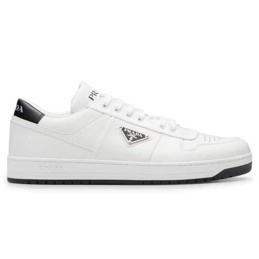 Prada Downtown Triangle Logo White Black Sneaker