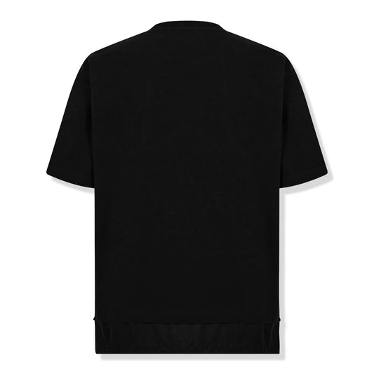 Prada Logo Re-Nylon Jersey T Shirt Black
