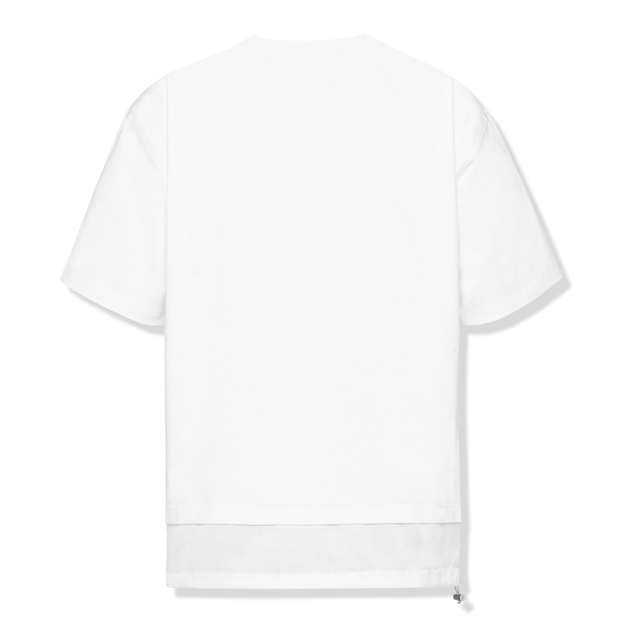 Back view of Prada Logo Re-Nylon Jersey T Shirt White UJN742_10VP_F0N40_S_202