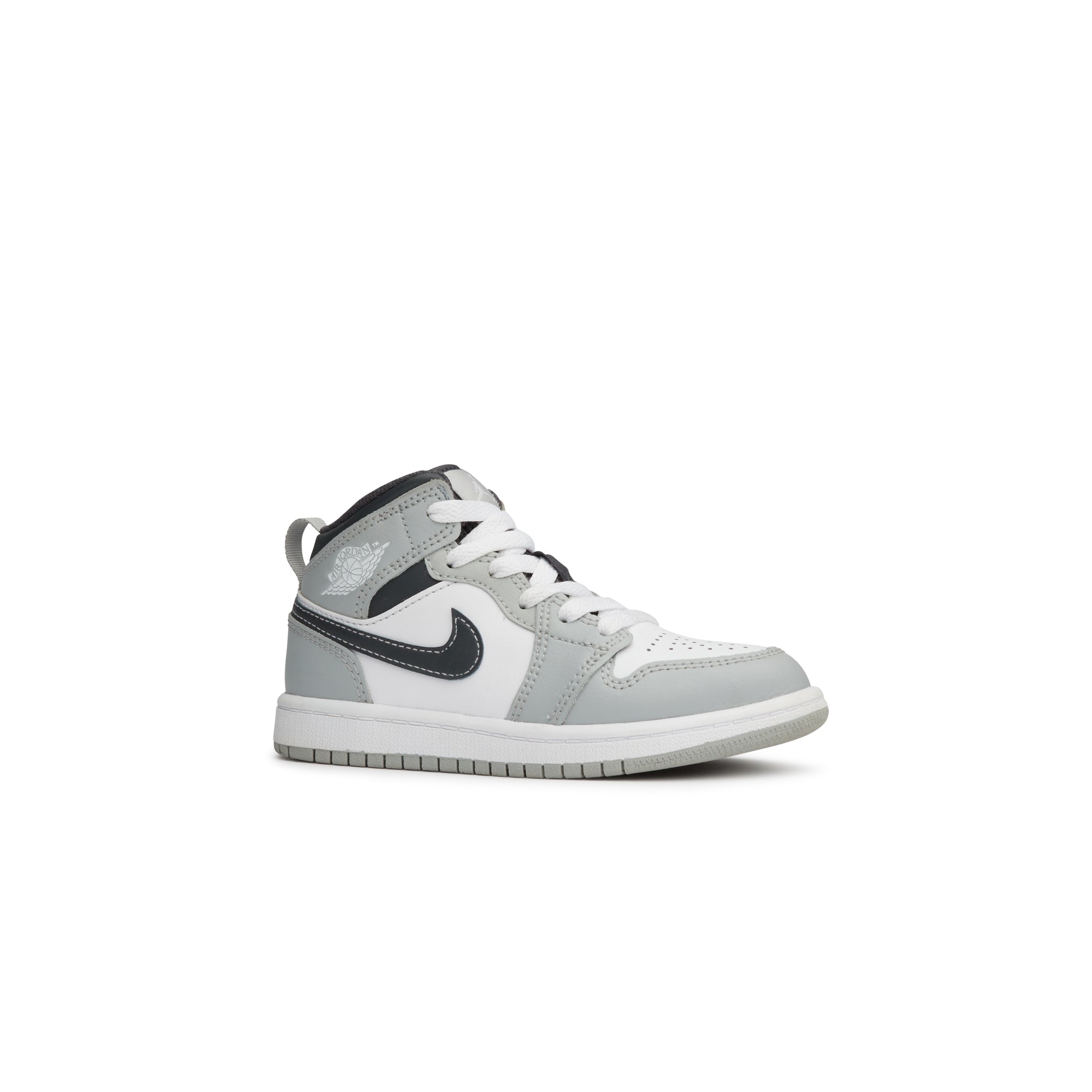 Image of Pre Owned - Air Jordan 1 Mid Light Smoke Grey (2022) (PS)