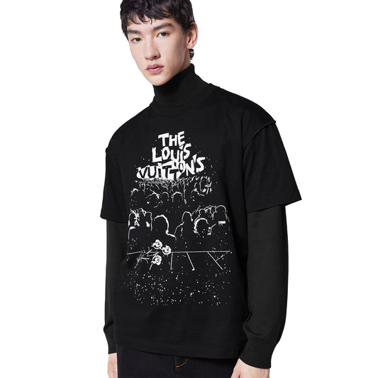 Preloved - Louis Vuitton LV Concert Print Black T Shirt