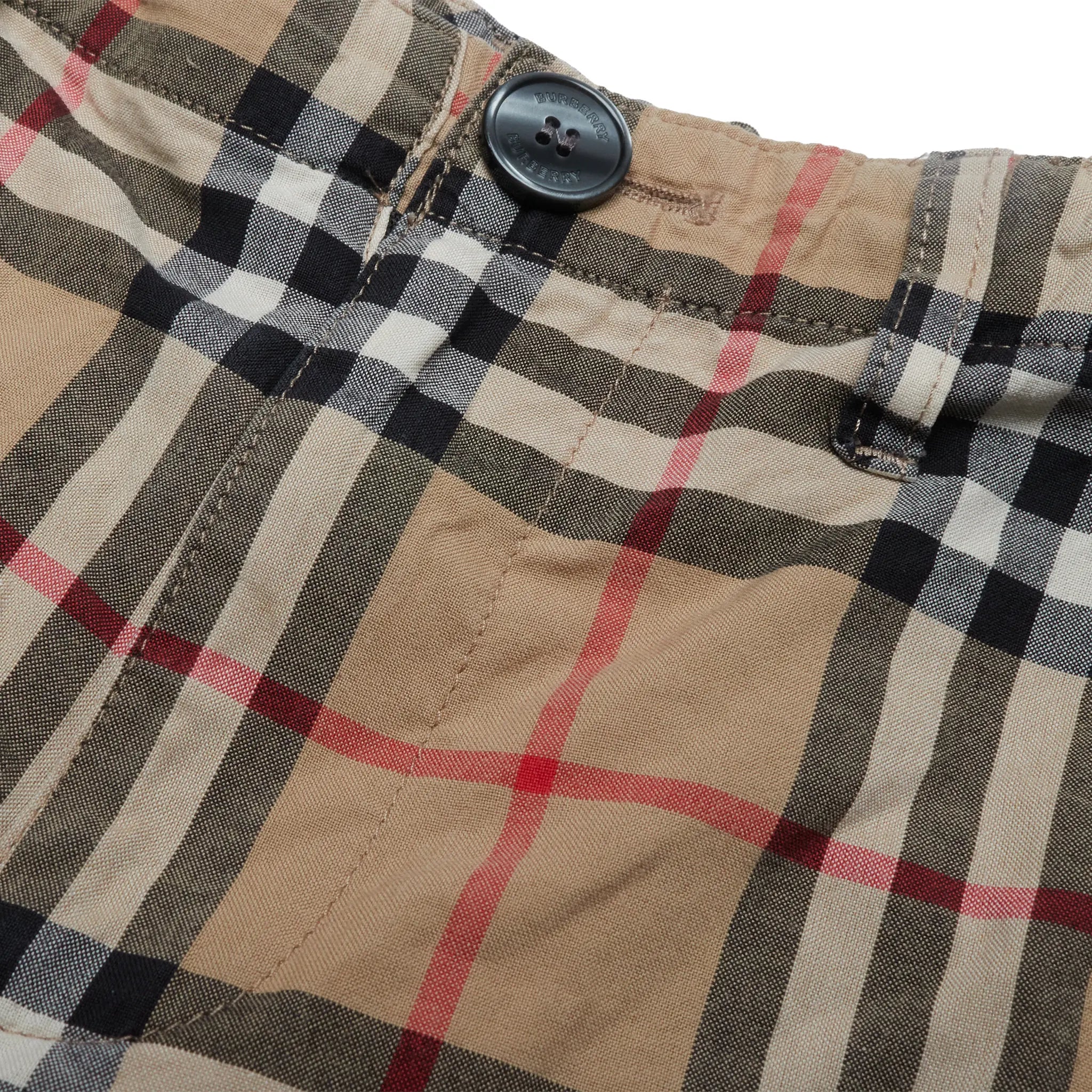 Detailed Front View of Preloved - Burberry Nova Check Kids Shorts