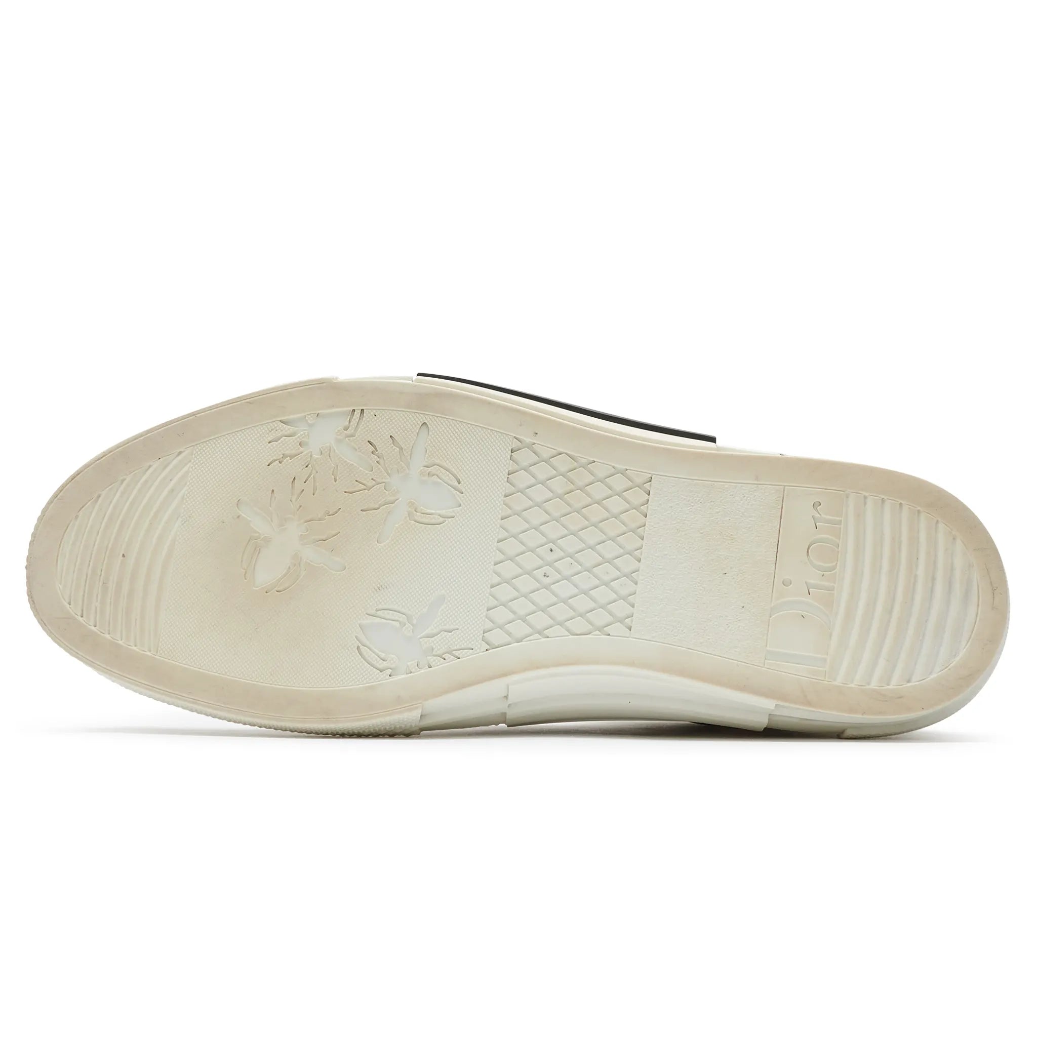 Sole view of Preloved - Dior B23 Dior Oblique High White Sneaker 3SH118YJP_H069